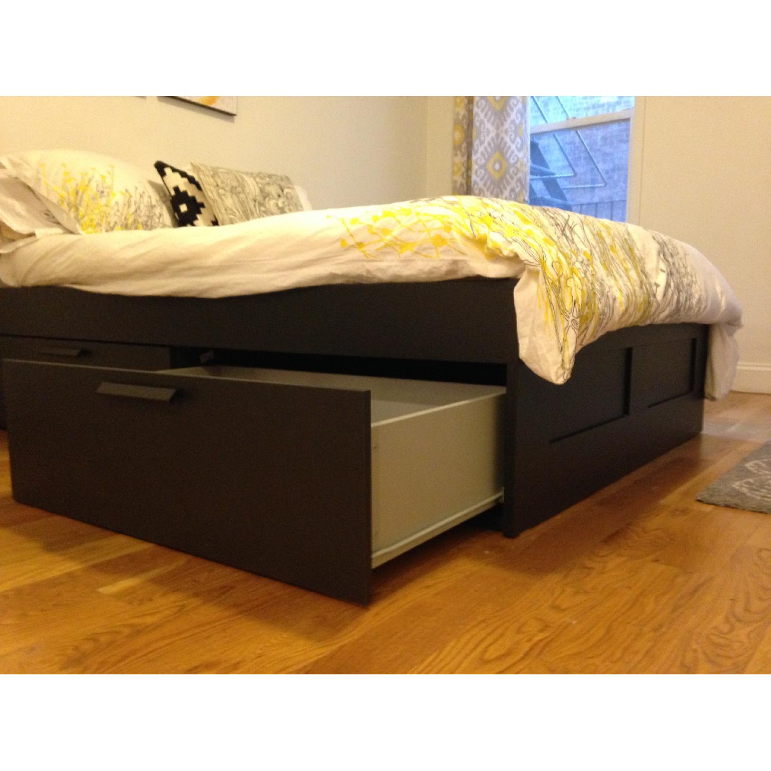 Ikea Brimnes Full Size Bed Frame w/ Storage AptDeco