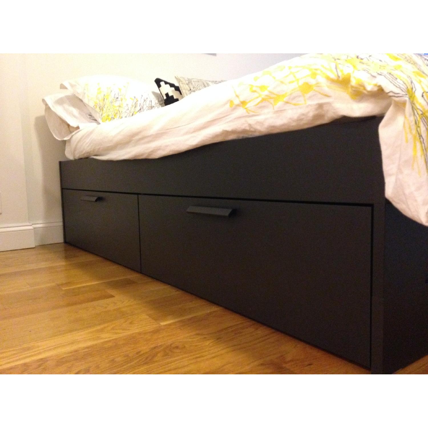 Ikea Brimnes Full Size Bed Frame w/ Storage - image-3