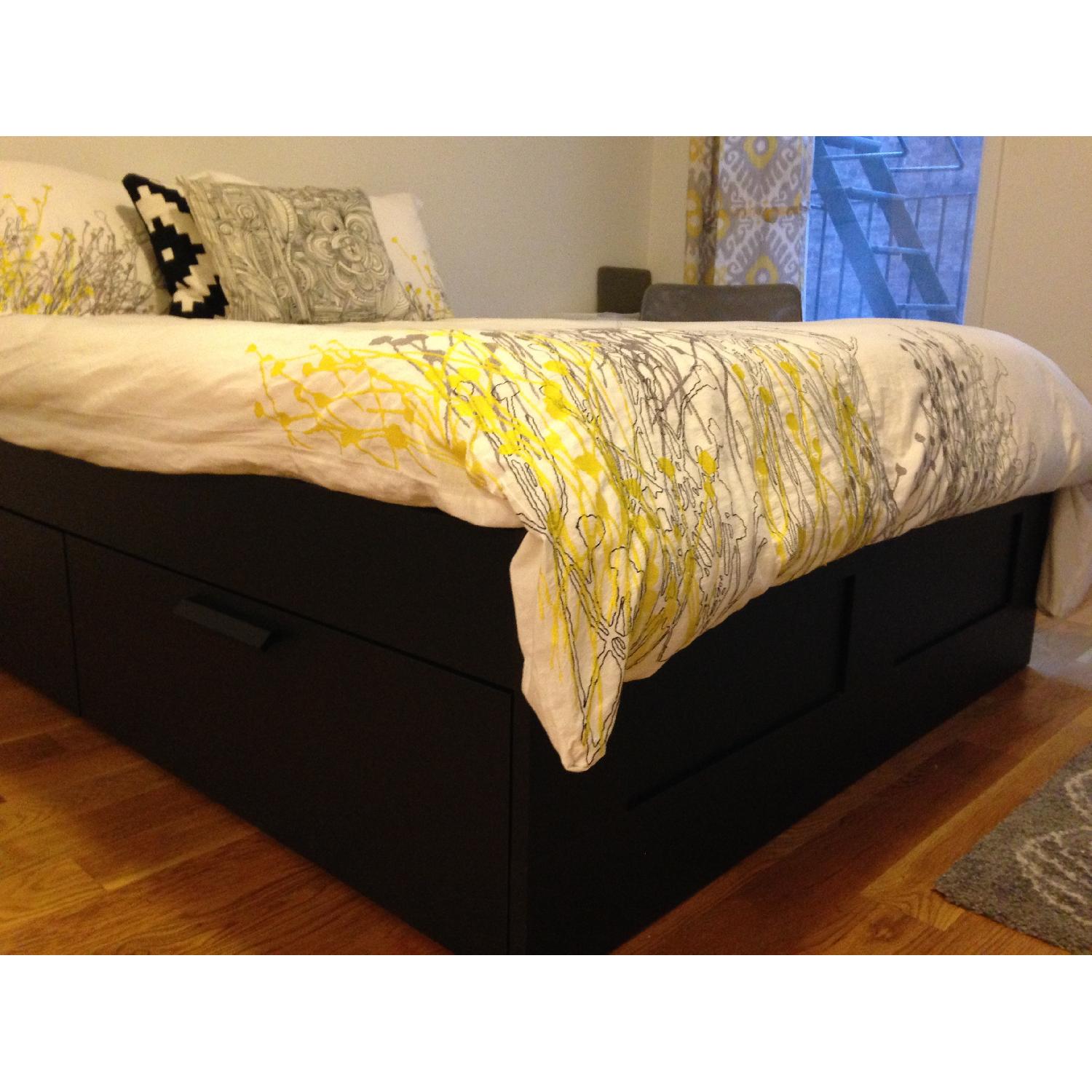 Ikea Brimnes Full Size Bed Frame w/ Storage AptDeco