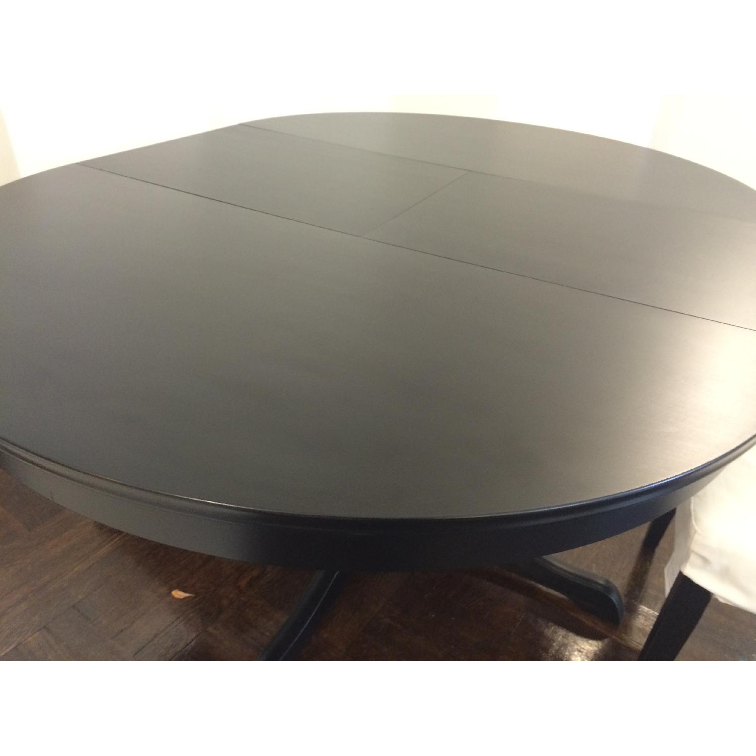 Ikea Black Extendable Round Table - image-2