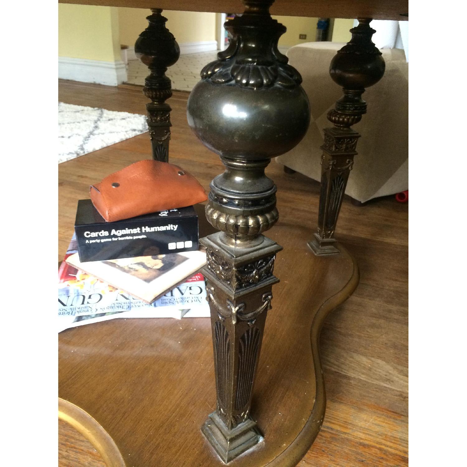 Vintage Marble Top Coffee Table - image-2