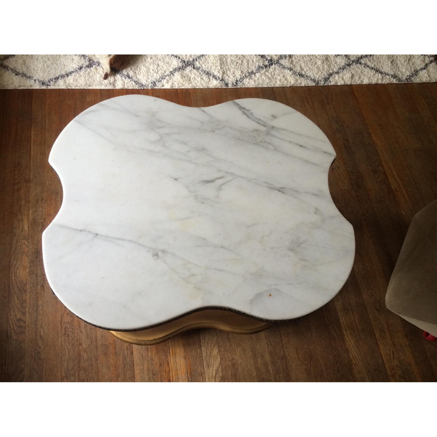 Vintage Marble Top Coffee Table - image-5