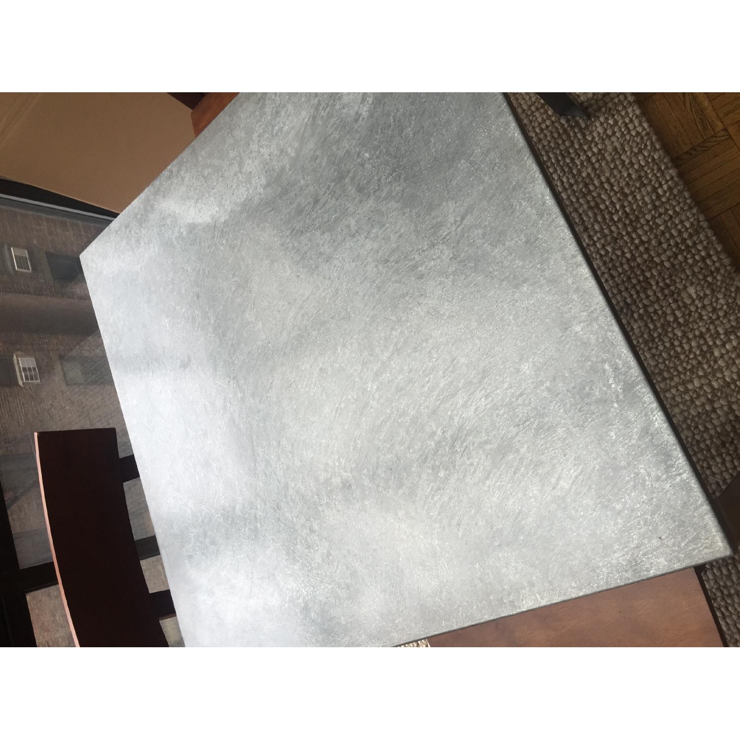 CB2 Square Metal Dining Table - image-2