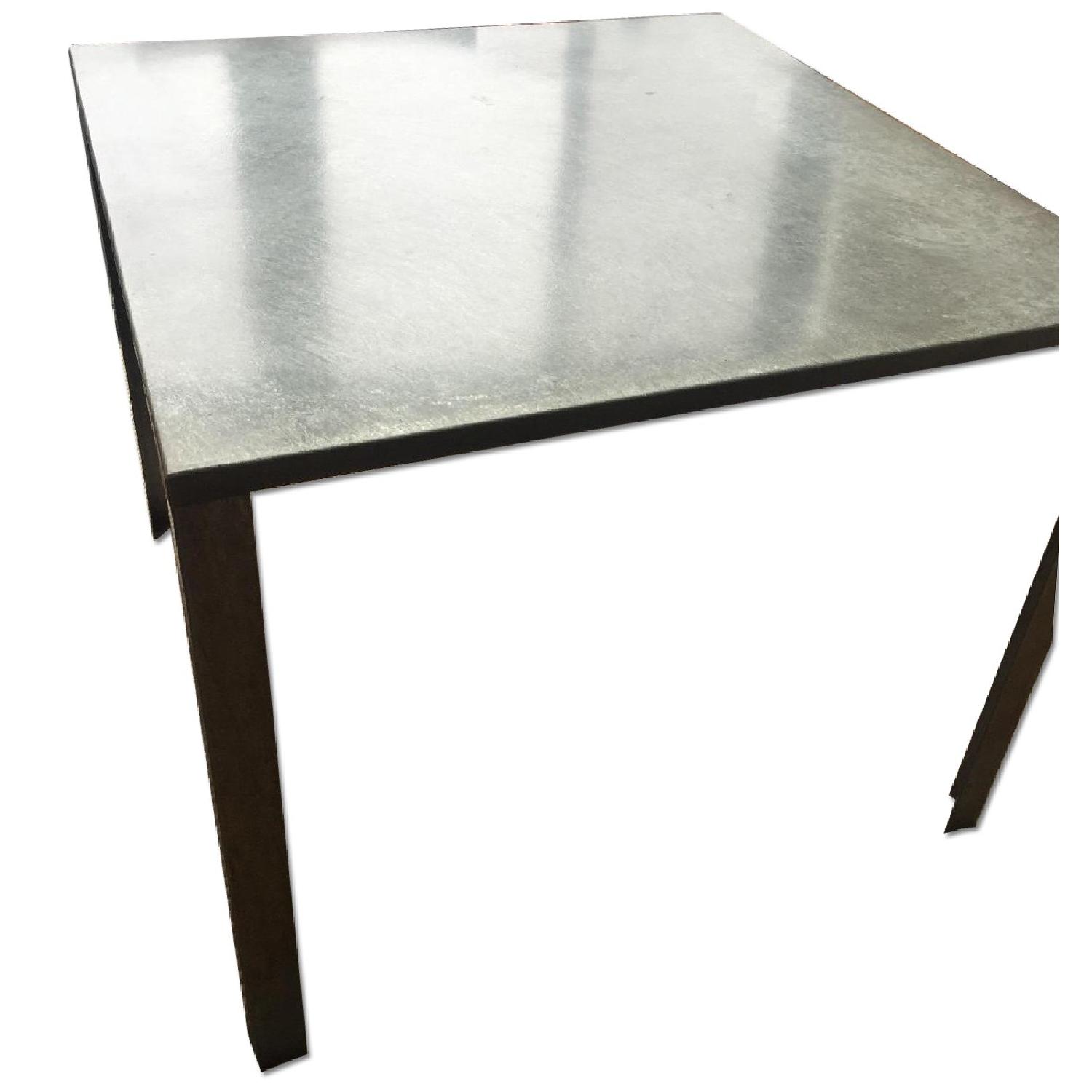 CB2 Square Metal Dining Table - image-0