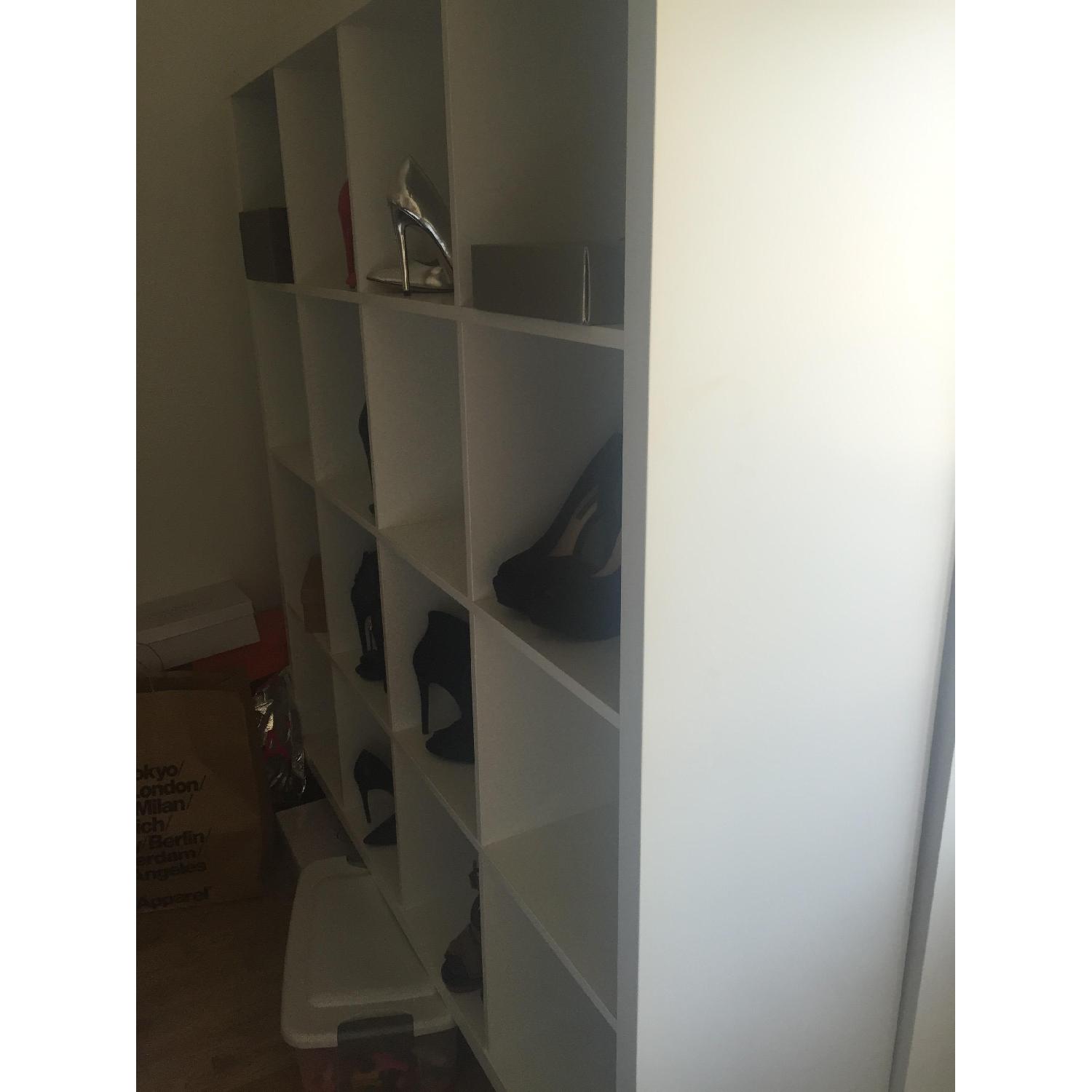 Ikea Kallax White Shelving Unit AptDeco