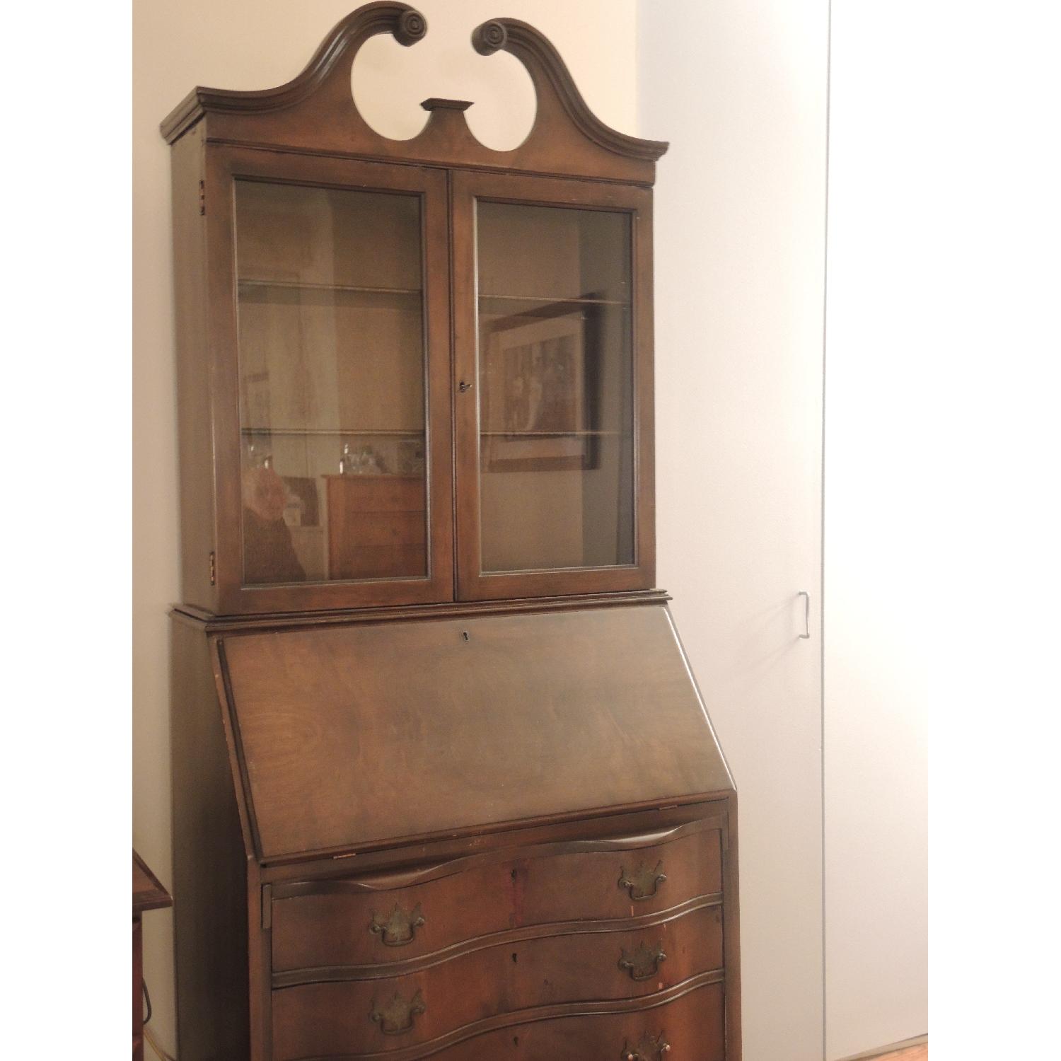 Vintage 1940s Secretary Desk - image-2