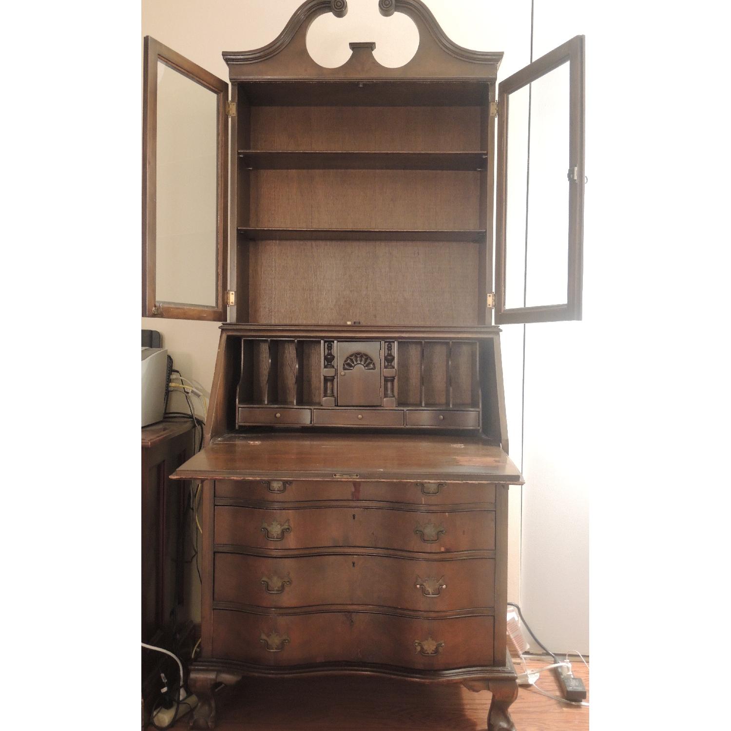 Vintage 1940s Secretary Desk - image-4