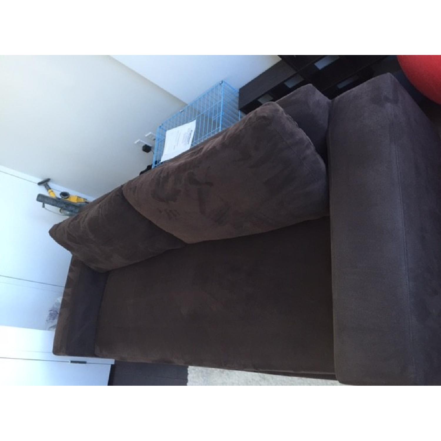 CB2 Brown Duplex Sofa - image-2