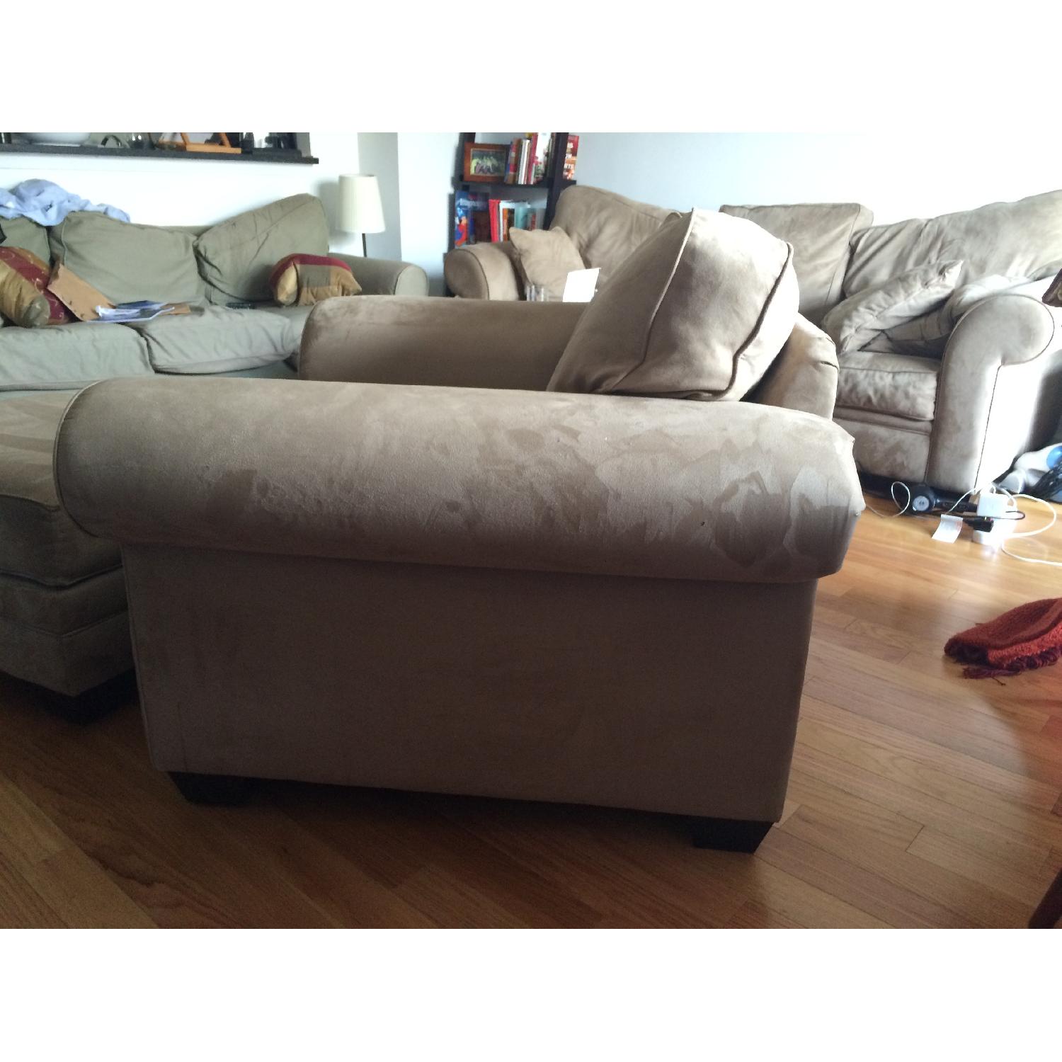 Macy's Raja Arm Chair w/ Ottoman AptDeco