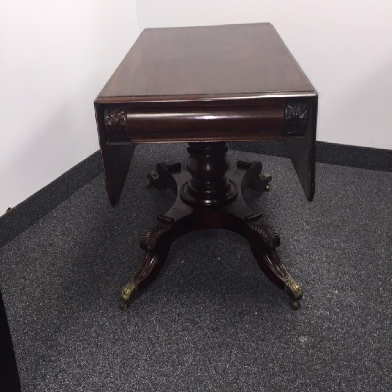 Wood Drop Leaf Dining Table - image-1