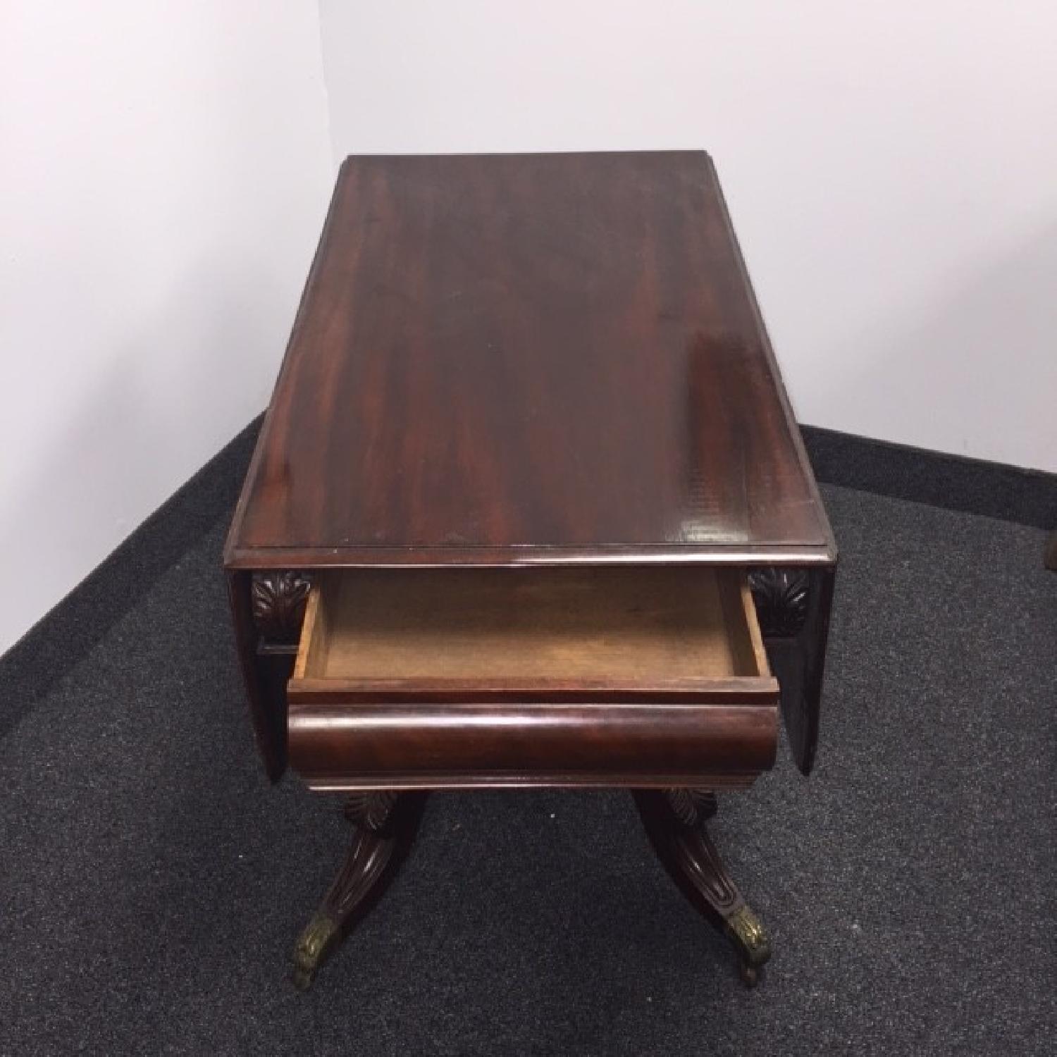 Wood Drop Leaf Dining Table - image-2