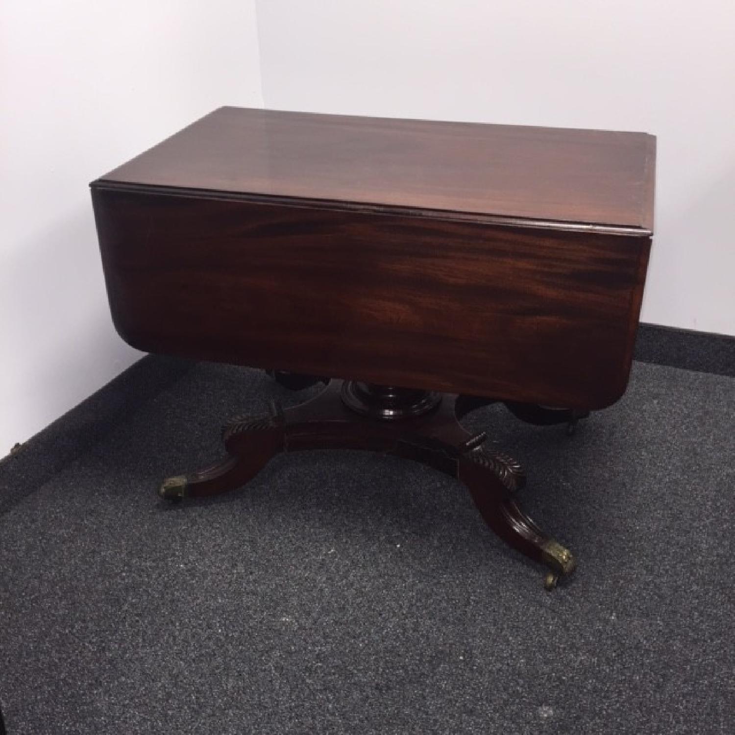 Wood Drop Leaf Dining Table - image-3