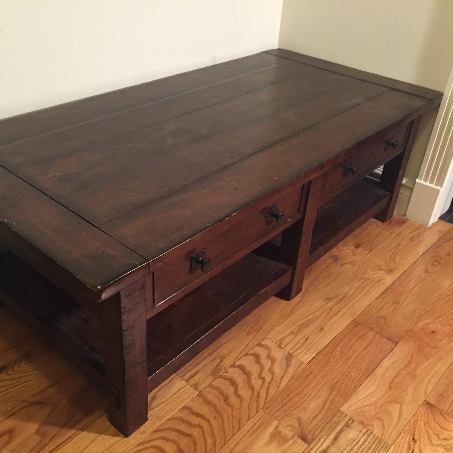 Pottery Barn Benchwright Coffee Table AptDeco