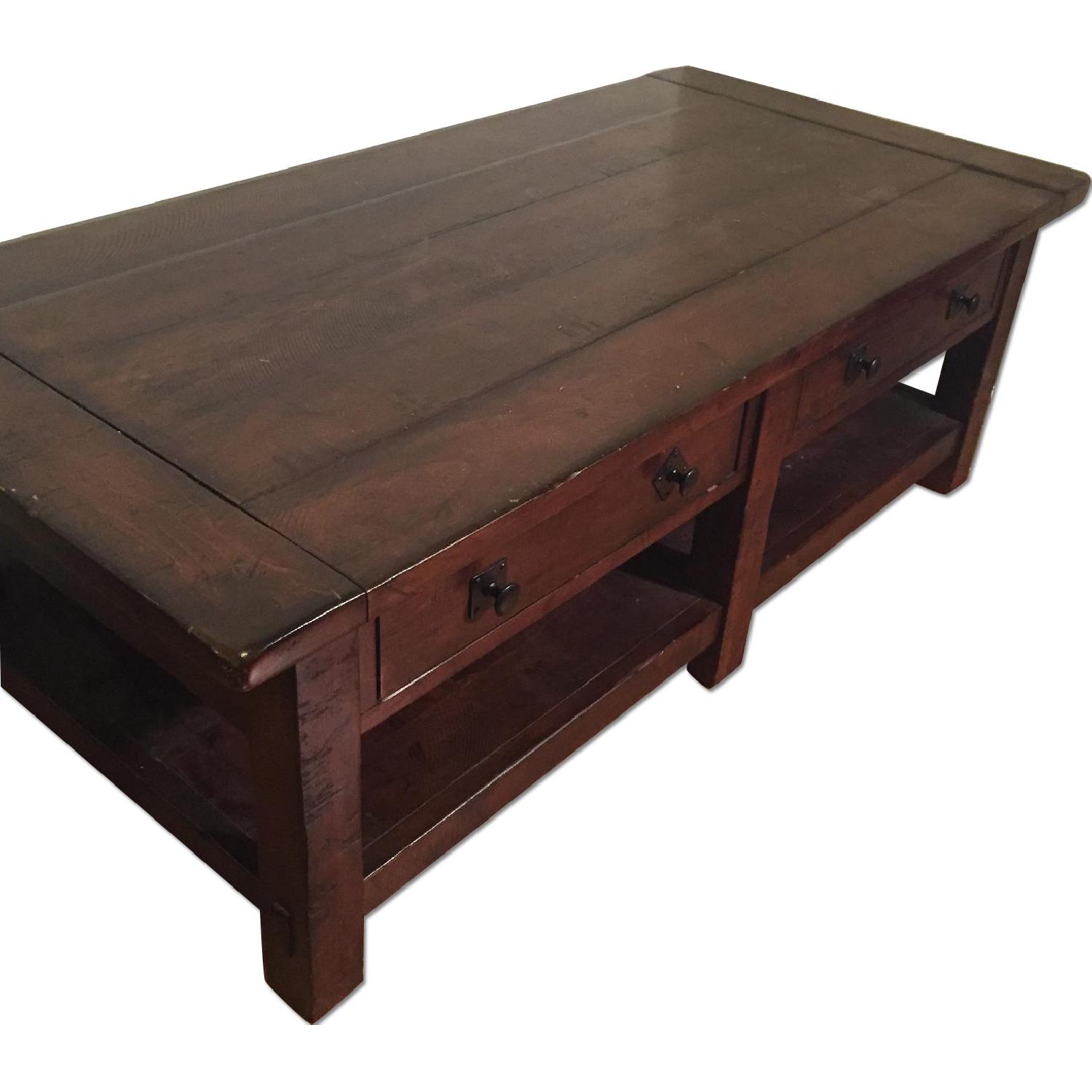 Pottery Barn Benchwright Coffee Table AptDeco