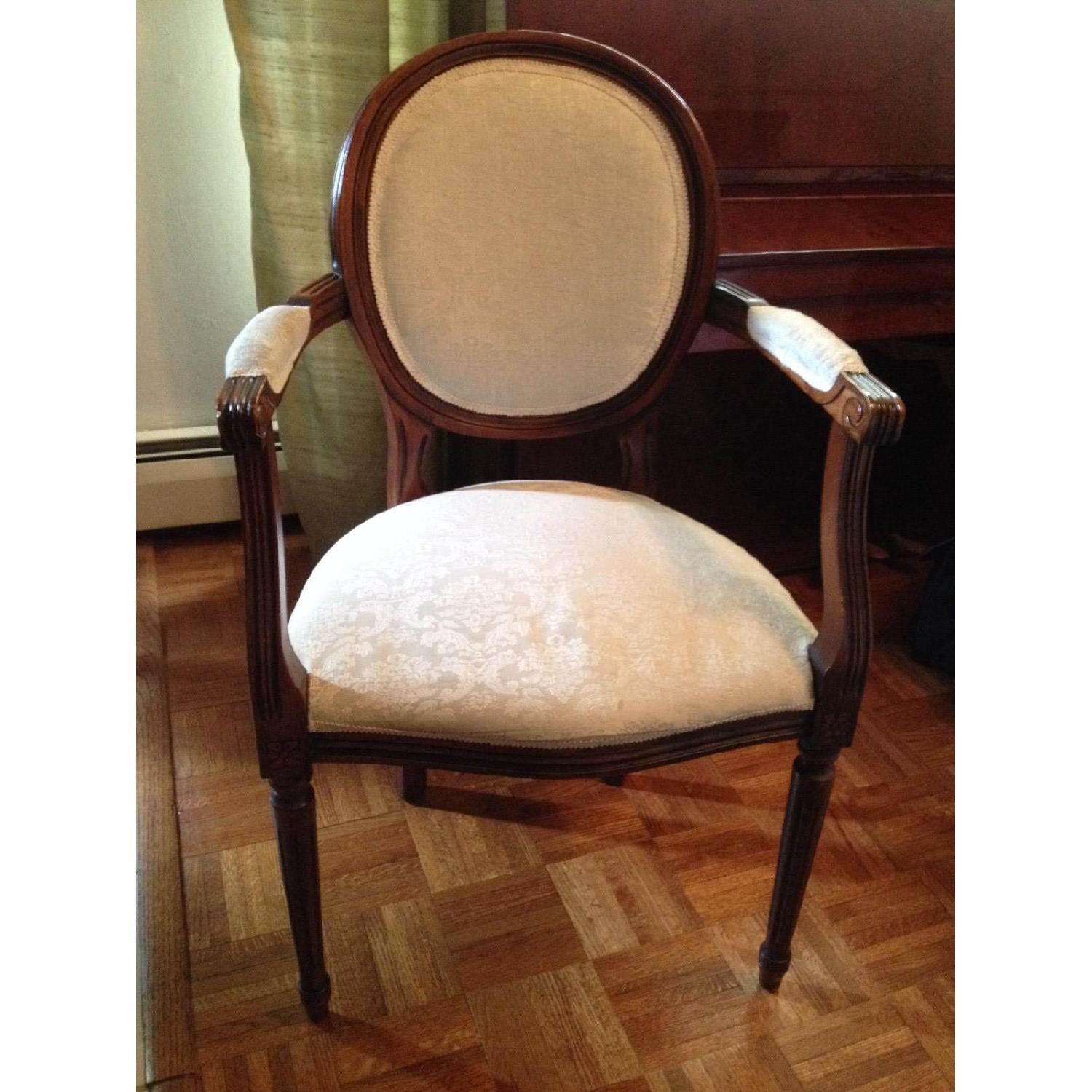 JC Penney Louis XVI Style Arm Chairs - Set of 4 - image-1