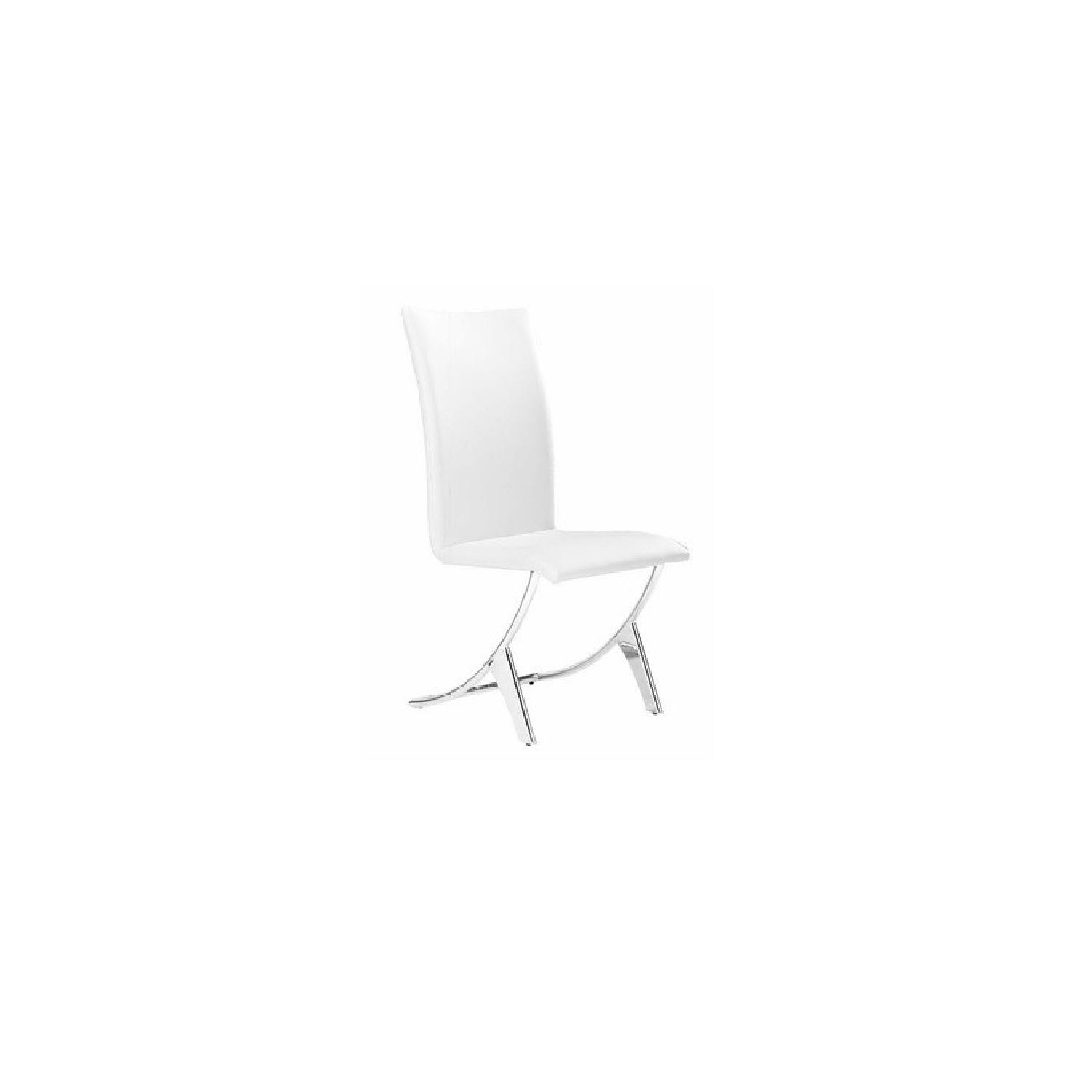 Zuo Modern Delphin White Leather - image-1