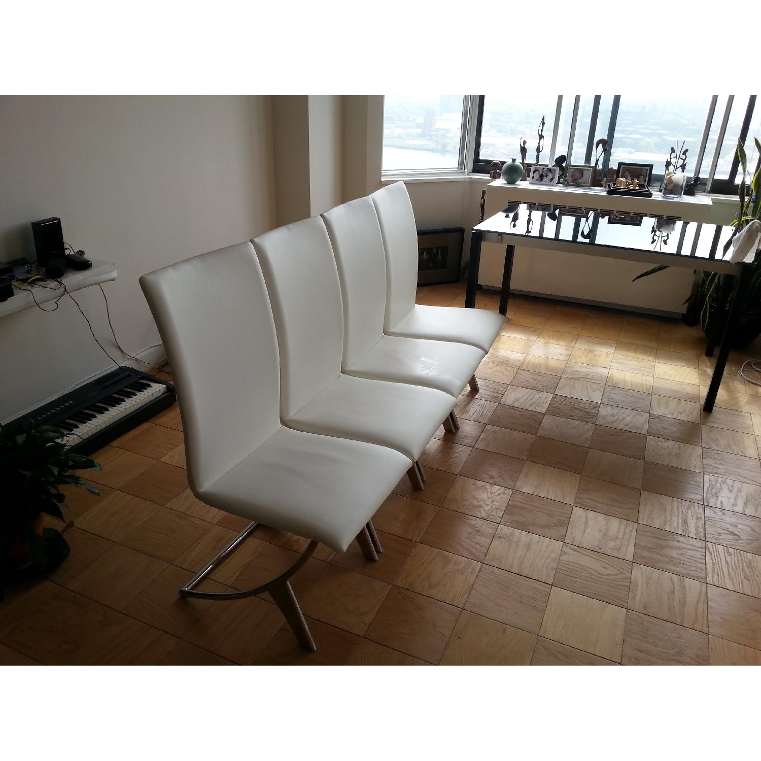 Zuo Modern Delphin White Leather - image-3