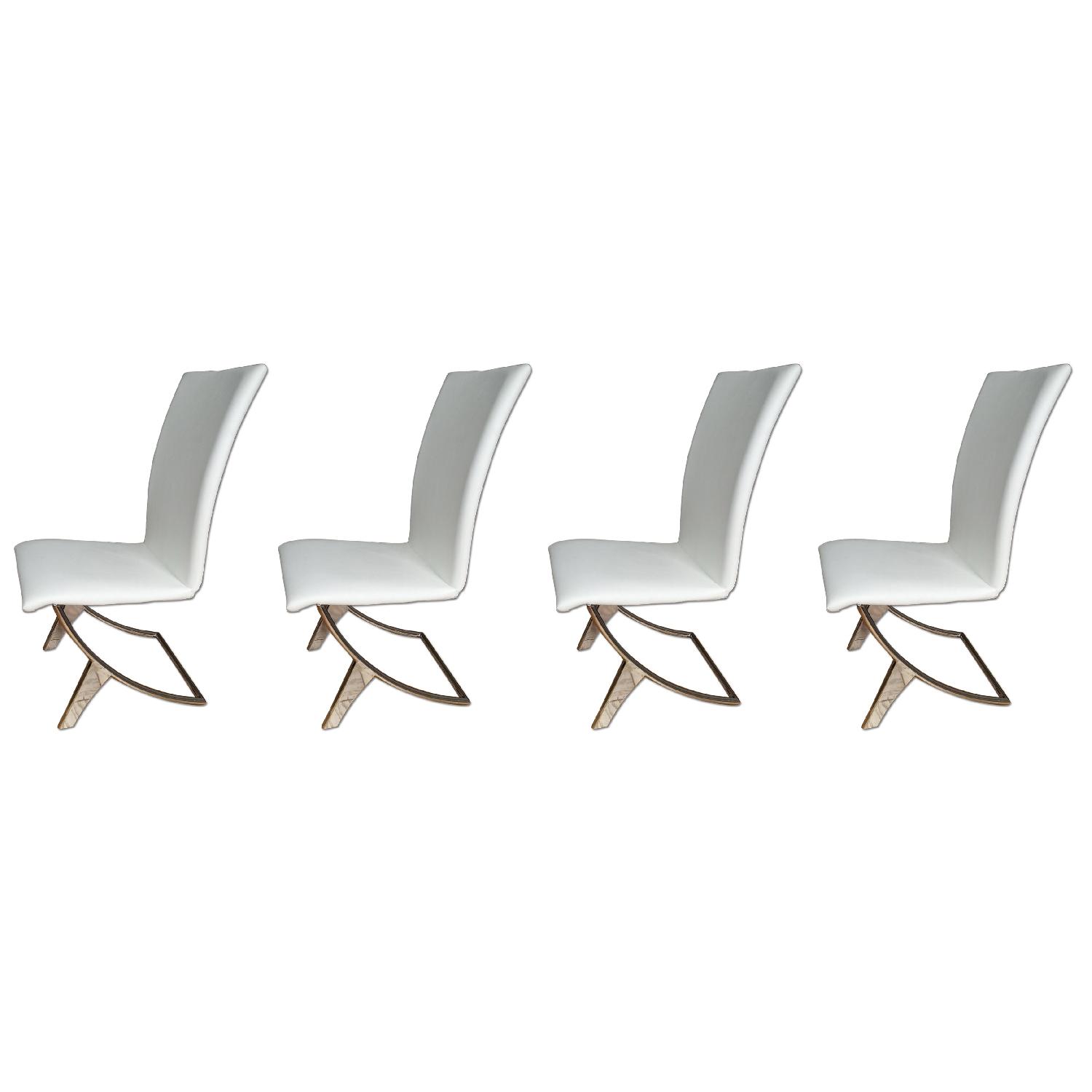 Zuo Modern Delphin White Leather - image-0