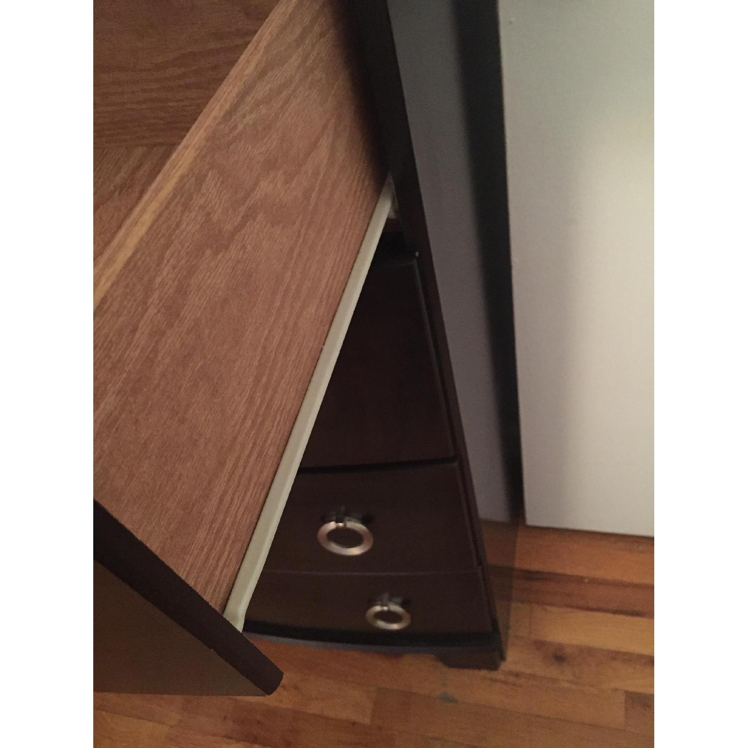 House of Norway 5 Drawer Dark Brown Dresser w/ Brushed Nickel Hardware - image-4