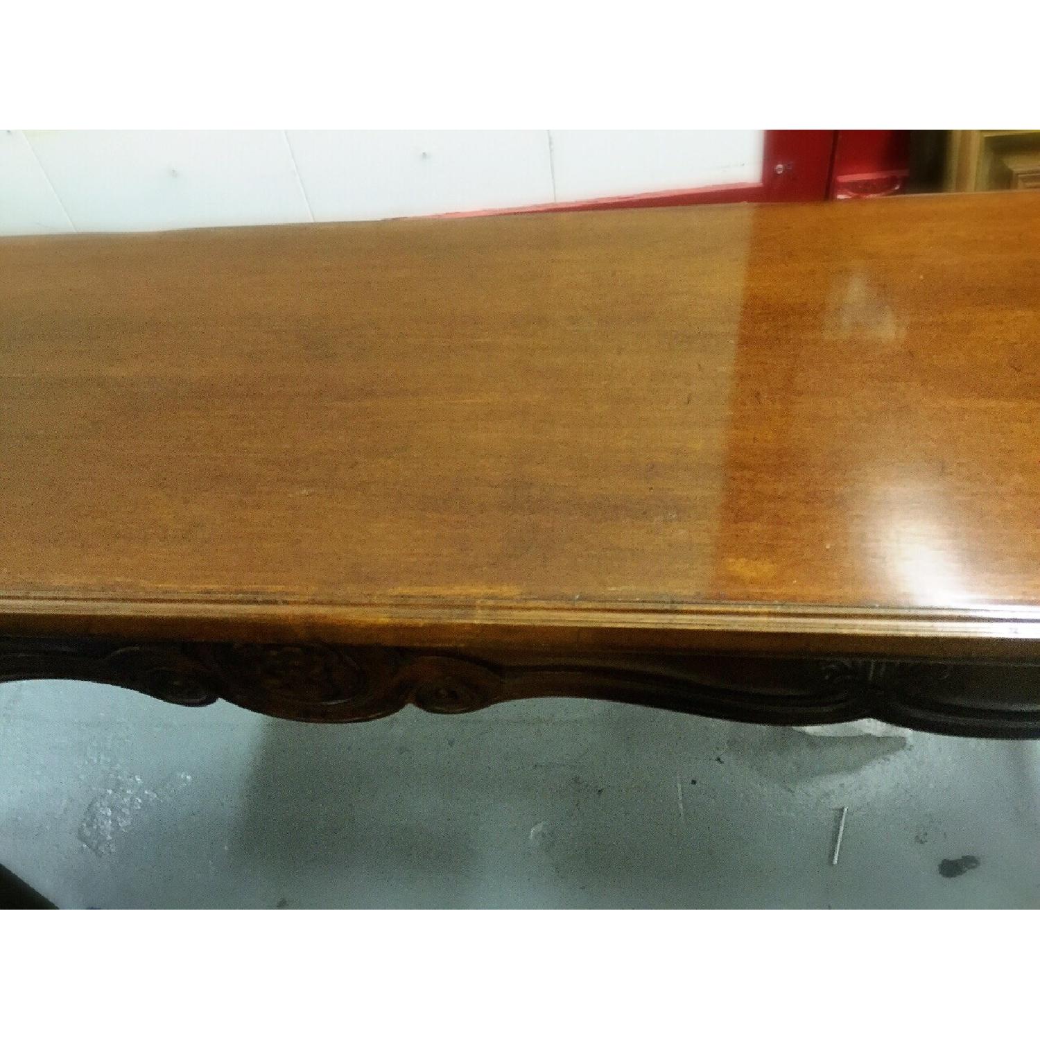 Antique Wood Console Table - image-2