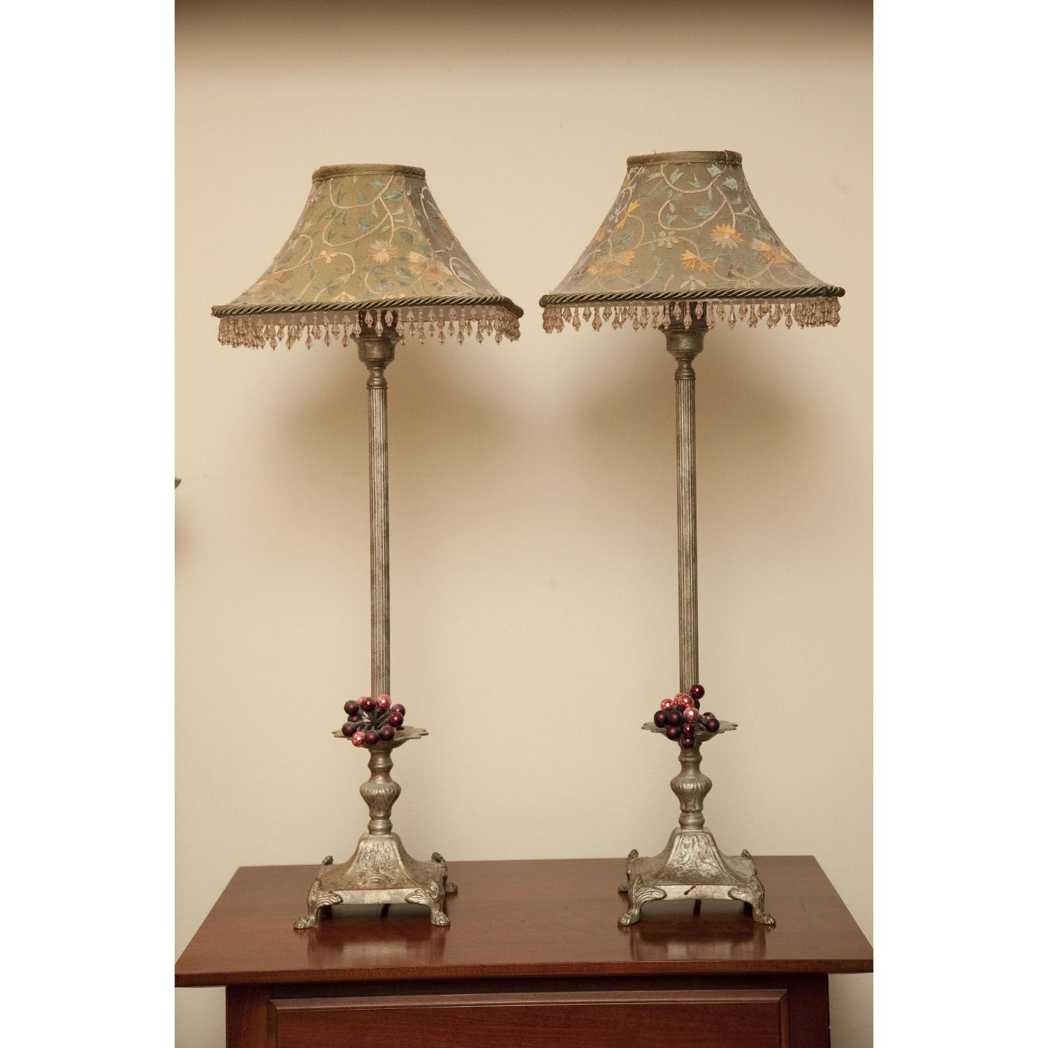 Thomasville Silk Tapesteries Lamps - image-1