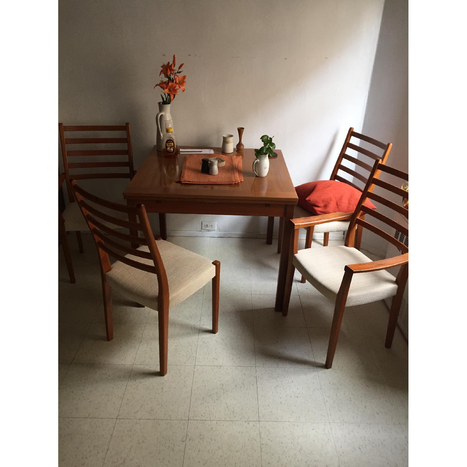 Teak Extendable Table - AptDeco