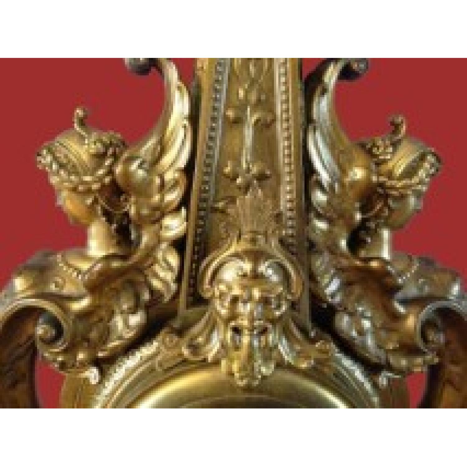 Japy & Lefebvre Paris Antique Bronze French Clock Set - image-7