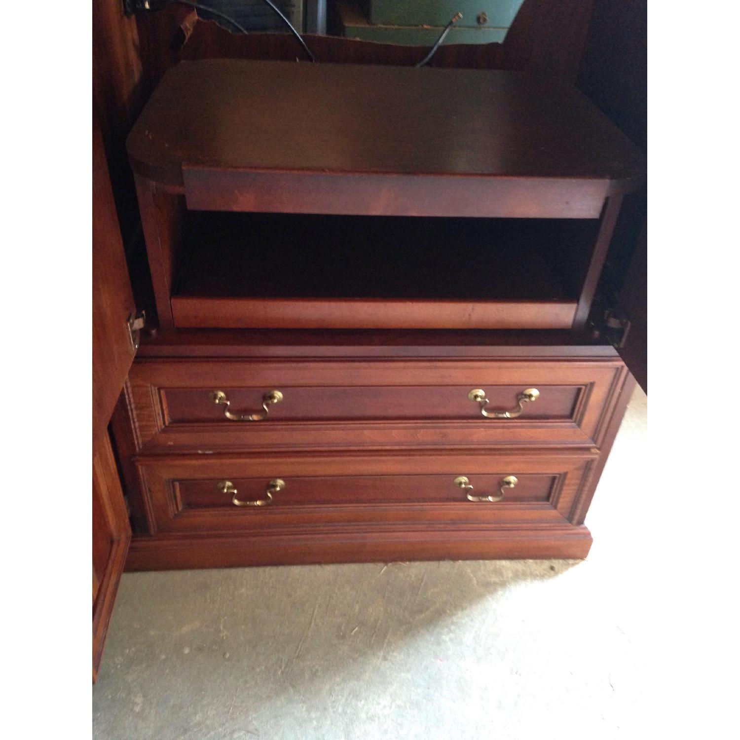 Solid wood Entertainment Center - image-2