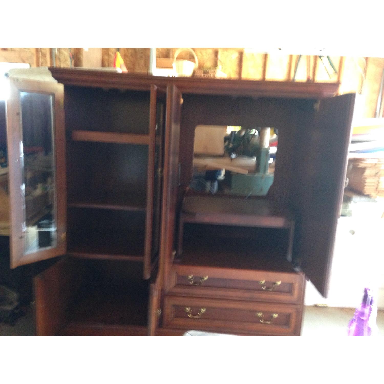 Solid wood Entertainment Center - image-4