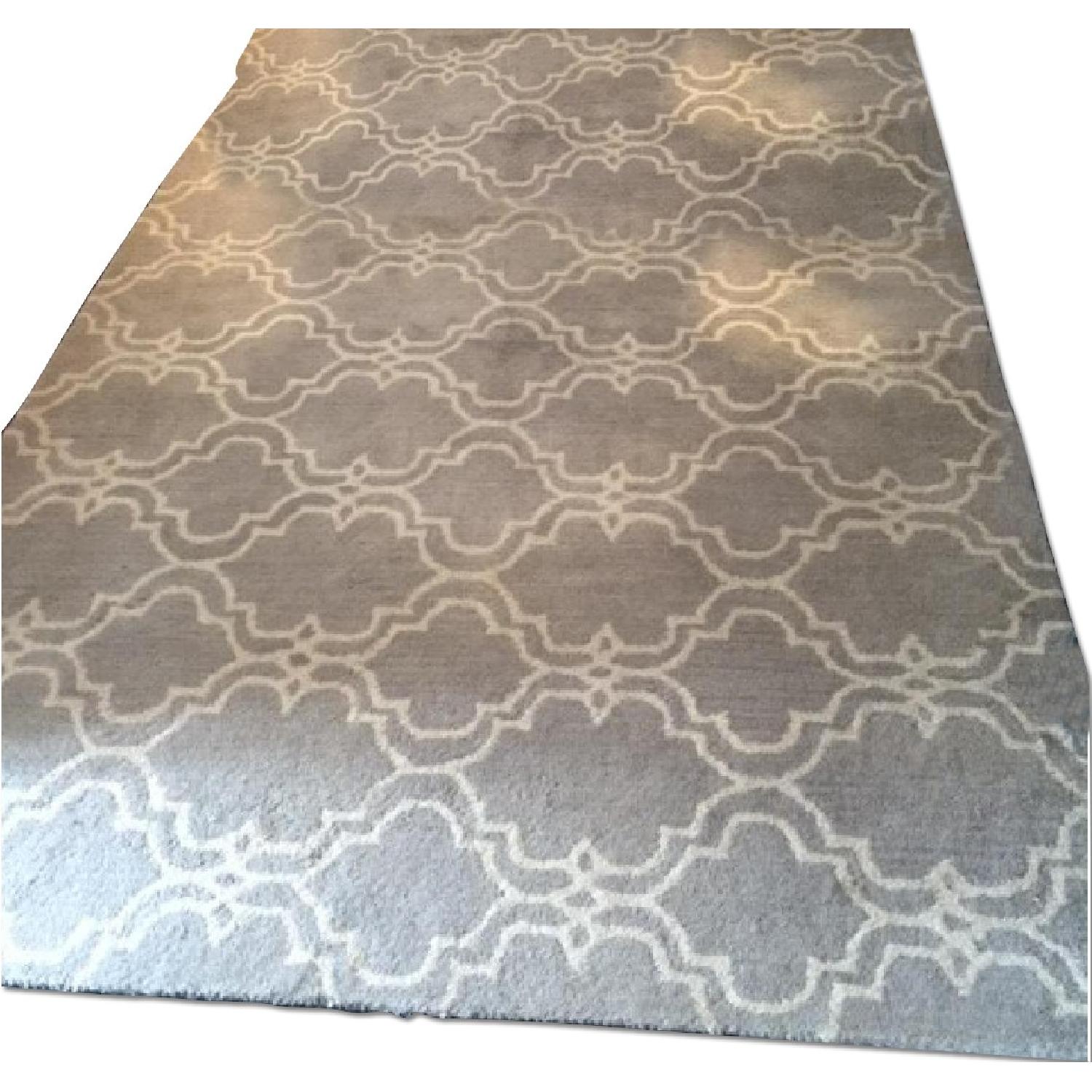 Pottery Barn Scroll Tile Rug Gray AptDeco