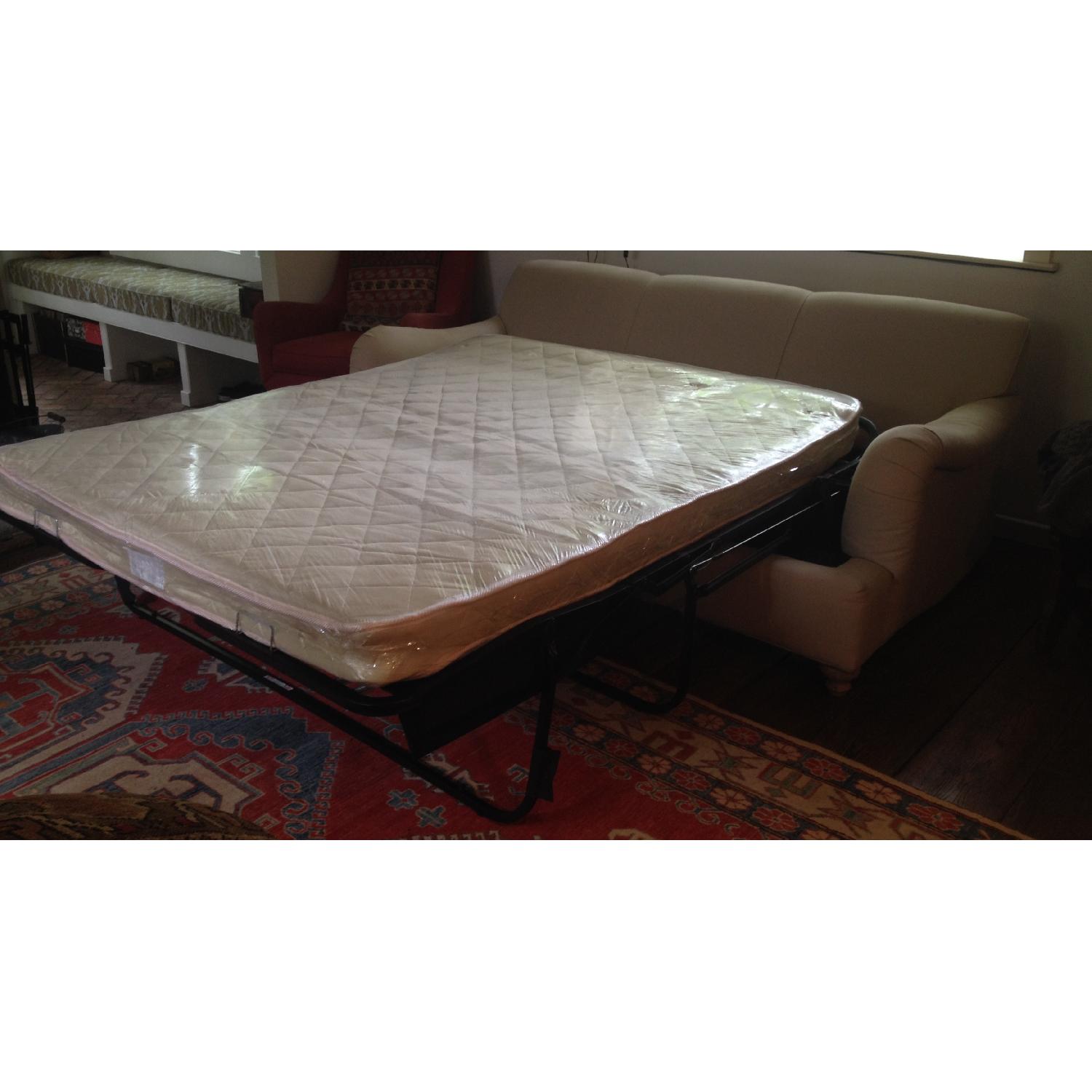 Restoration Hardware English Roll Arm Sleeper Sofa - image-5