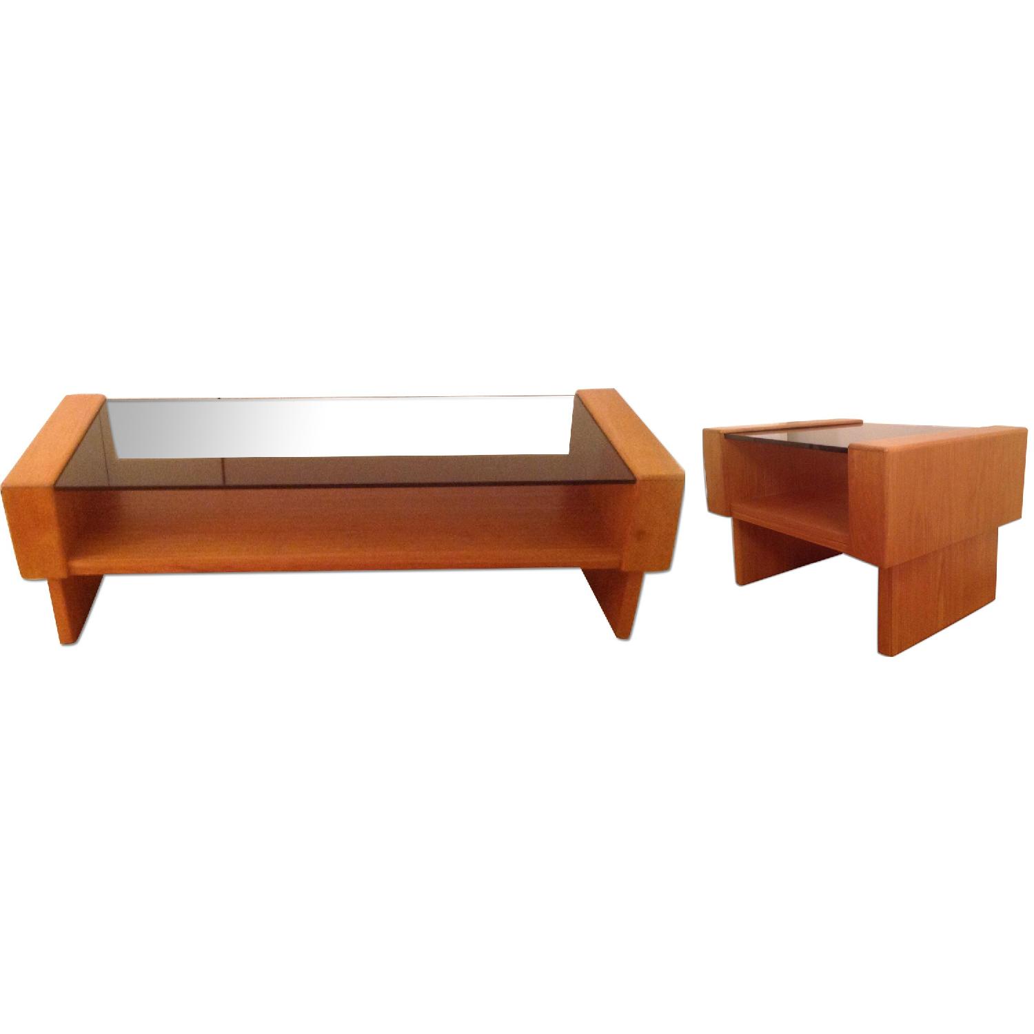 Teak Coffee & End Table - image-0