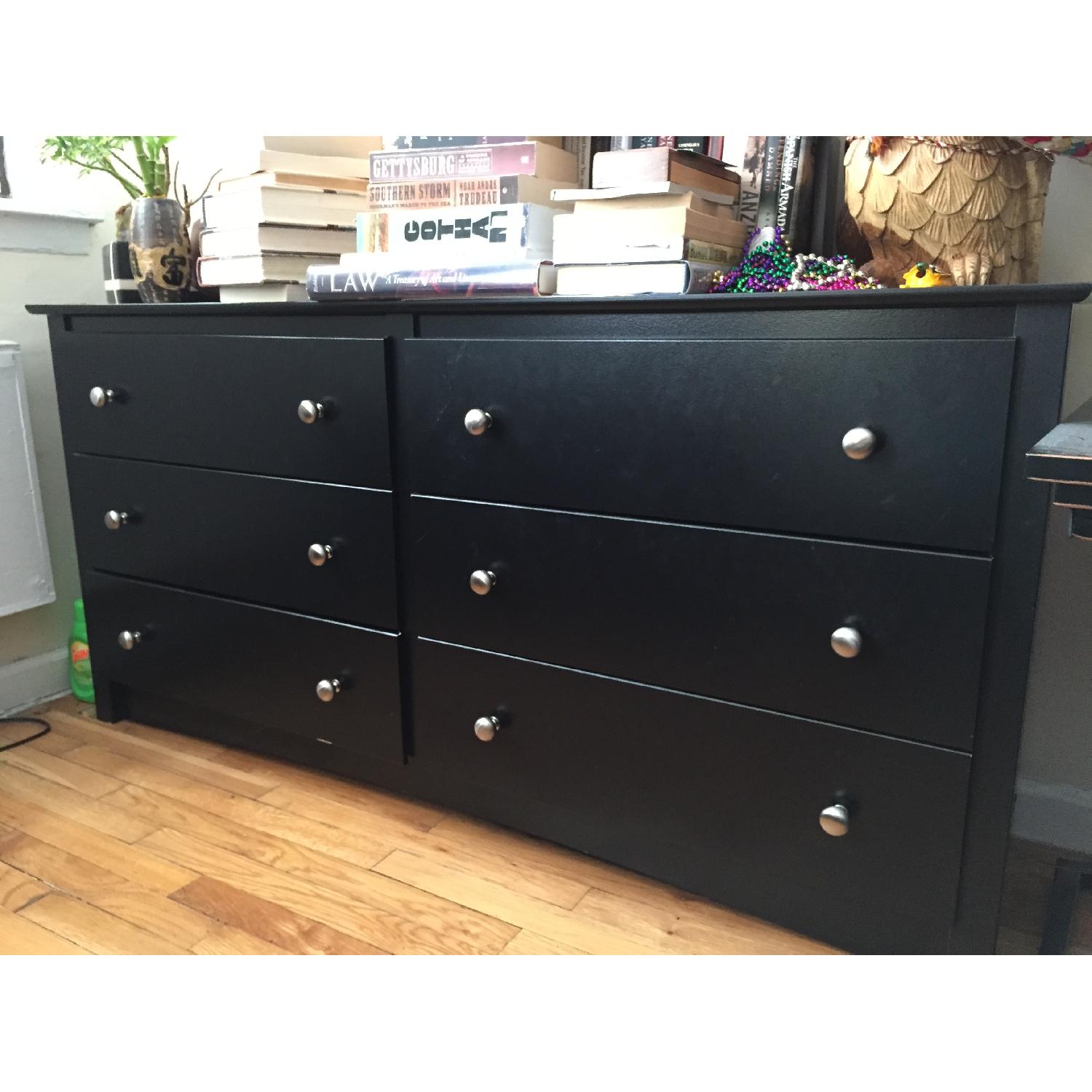Black 6 Drawer Dresser - image-2