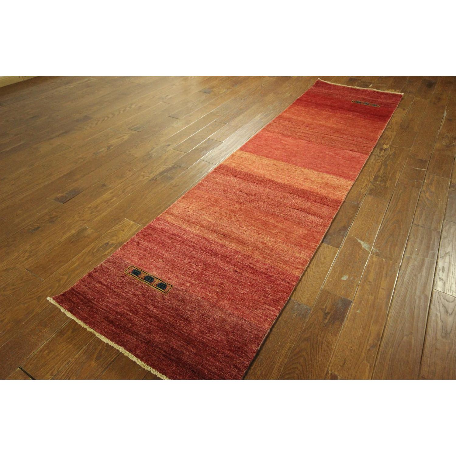 Lori Buft Persian Gabbeh Runner Oriental Hand Knotted Wool Area Rug H7988 - image-1