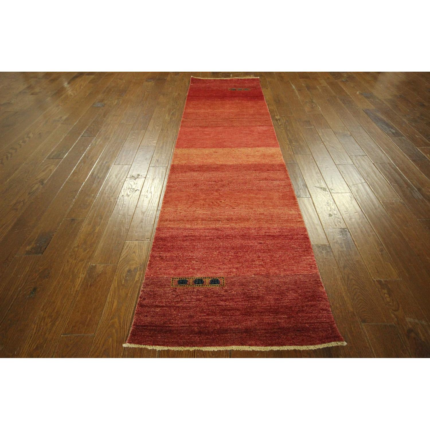 Lori Buft Persian Gabbeh Runner Oriental Hand Knotted Wool Area Rug H7988 - image-3
