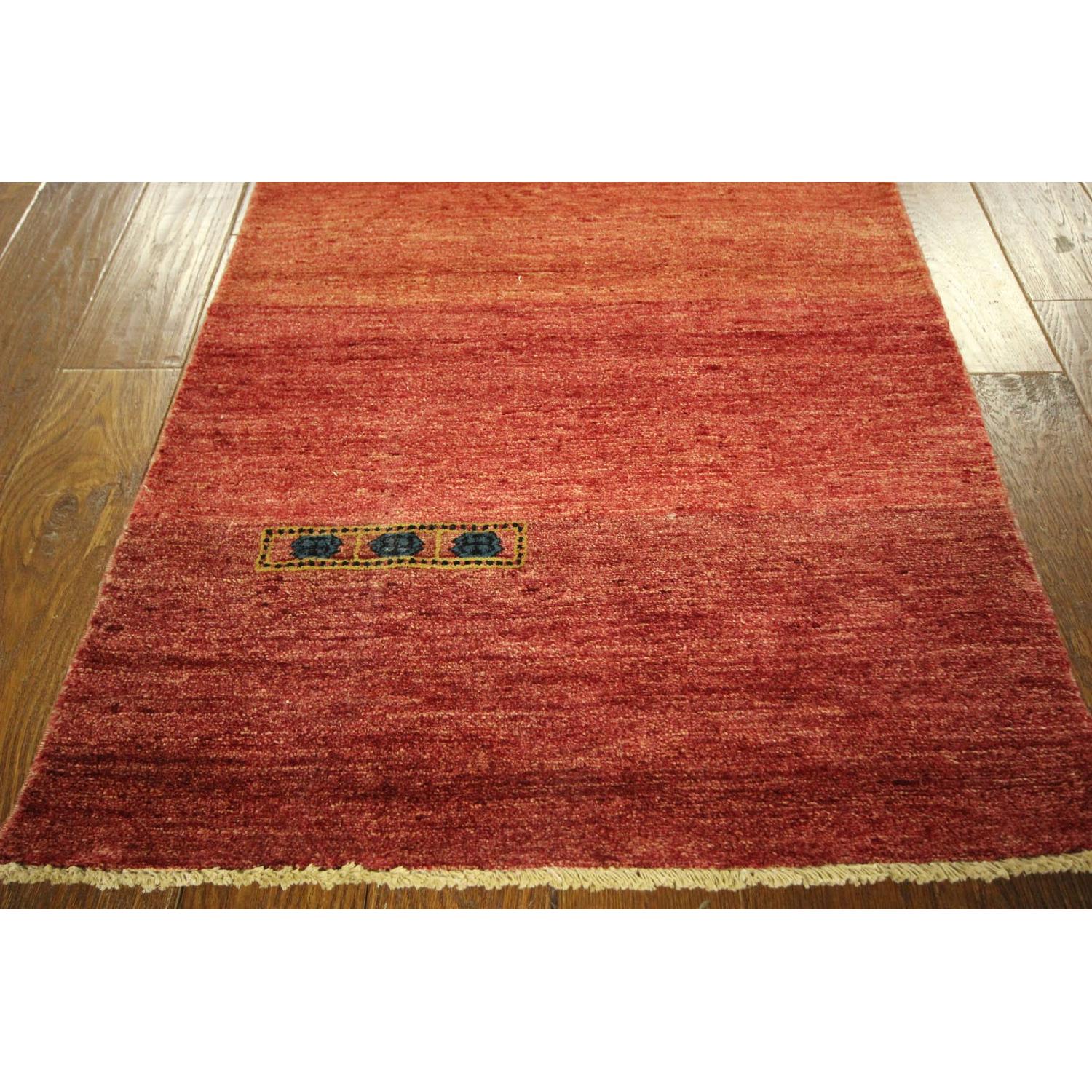 Lori Buft Persian Gabbeh Runner Oriental Hand Knotted Wool Area Rug H7988 - image-5