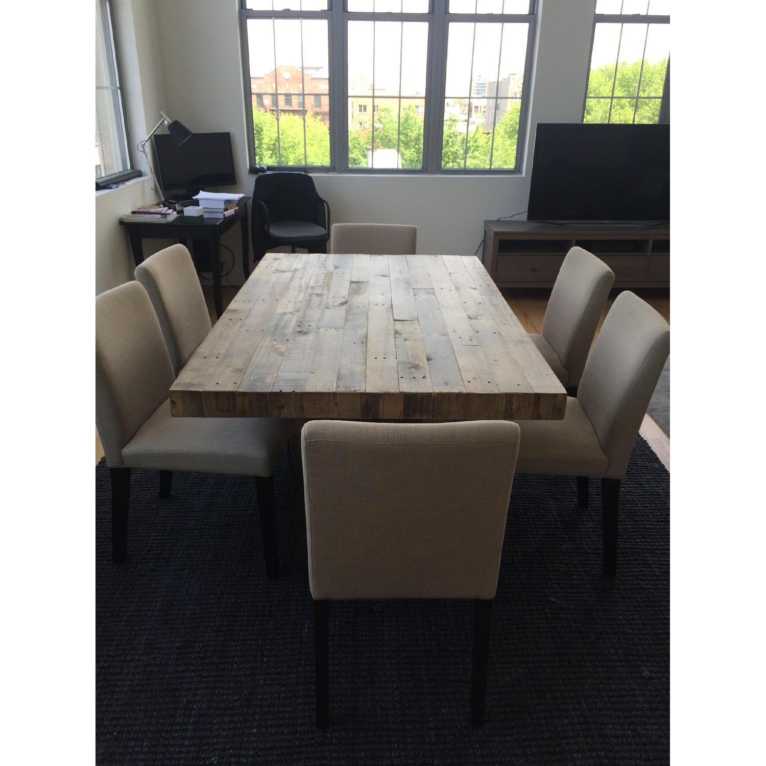 West Elm Porter Upholstered Dining Chairs Sandstone - Set of 6 - image-1