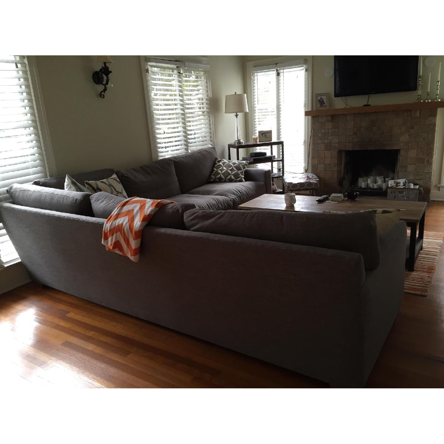 Monarch Custom Made Light Grey Michelle Sectional - image-2
