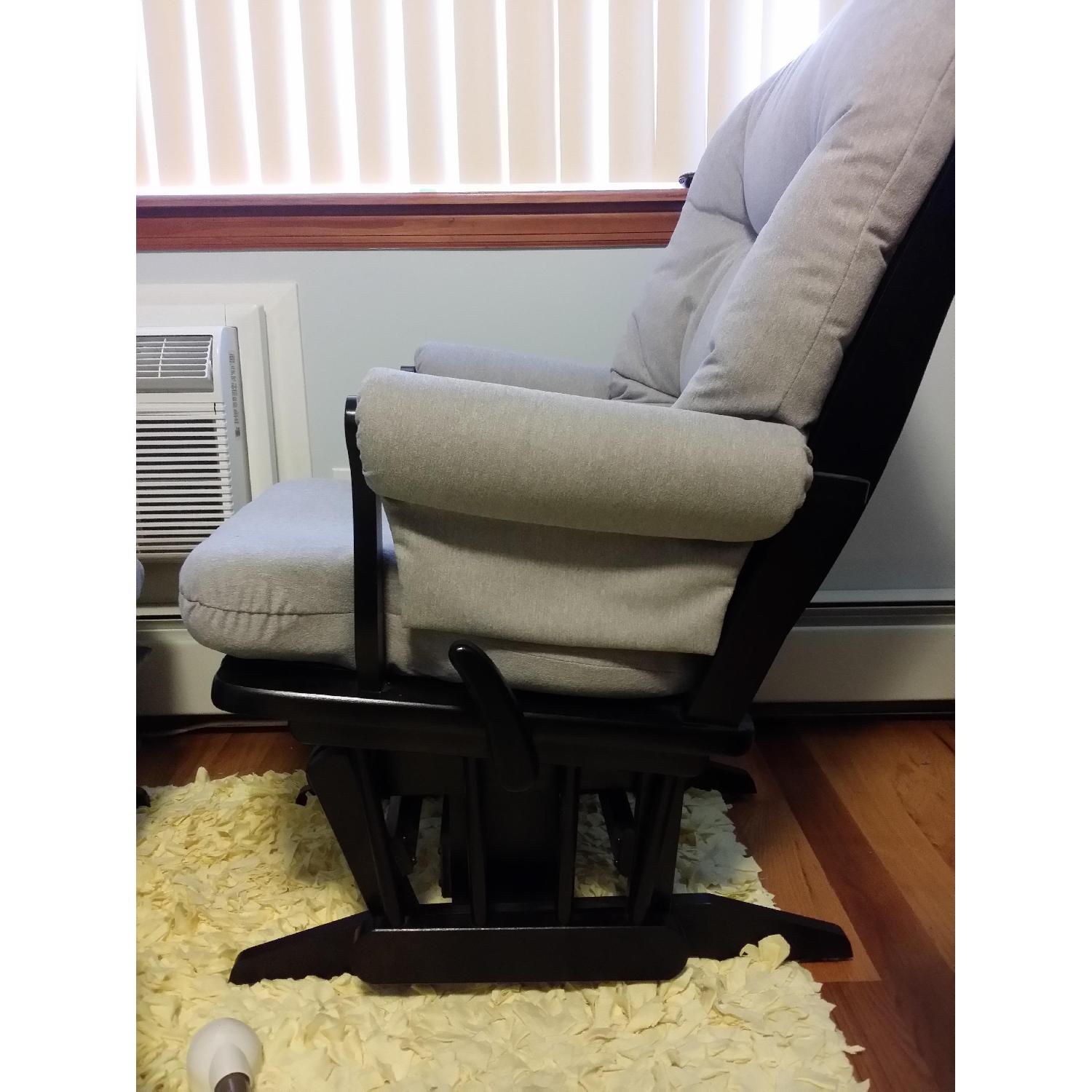 Dutailier Reclining Sleigh Glider and Ottoman Set - image-3