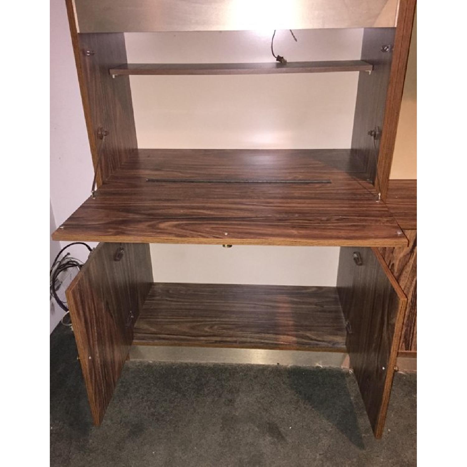 Double Wooden Entertainment Center - image-3