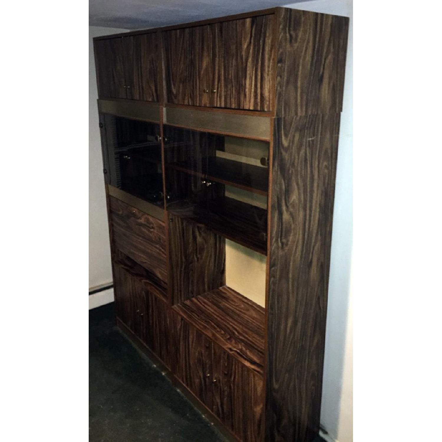 Double Wooden Entertainment Center - image-7