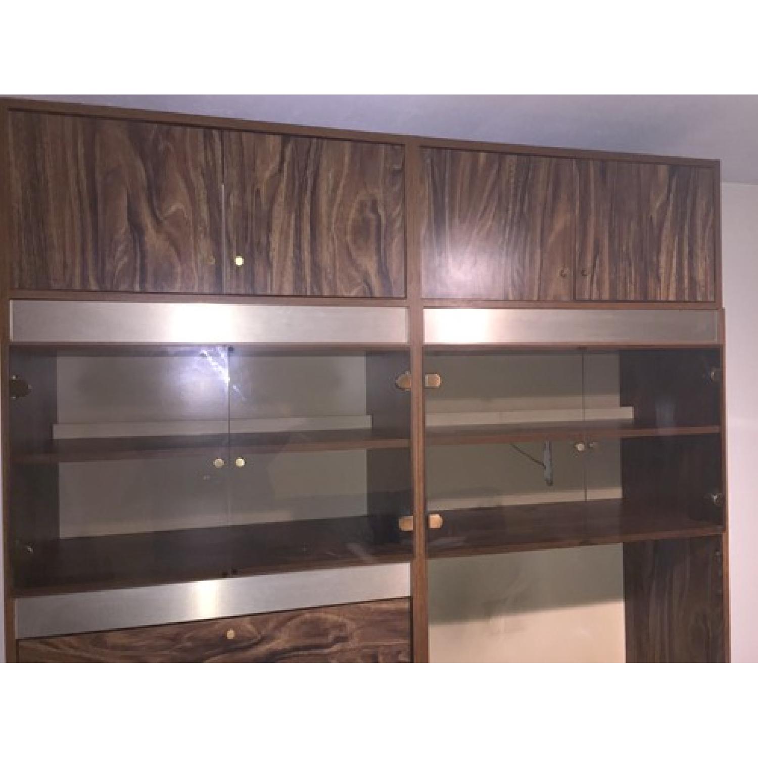 Double Wooden Entertainment Center - image-8