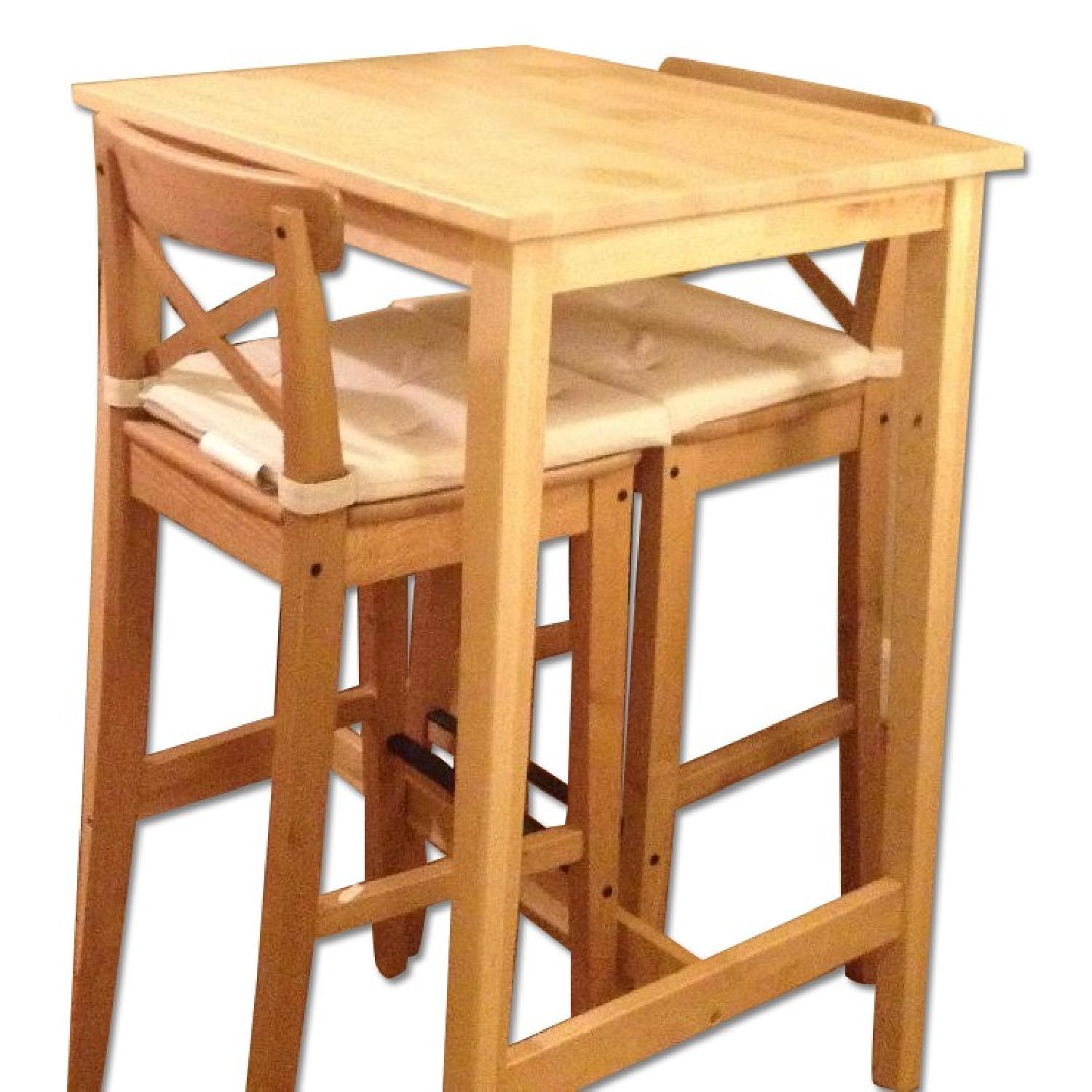 Ikea Bar Table w/ 2 Bar Stools AptDeco
