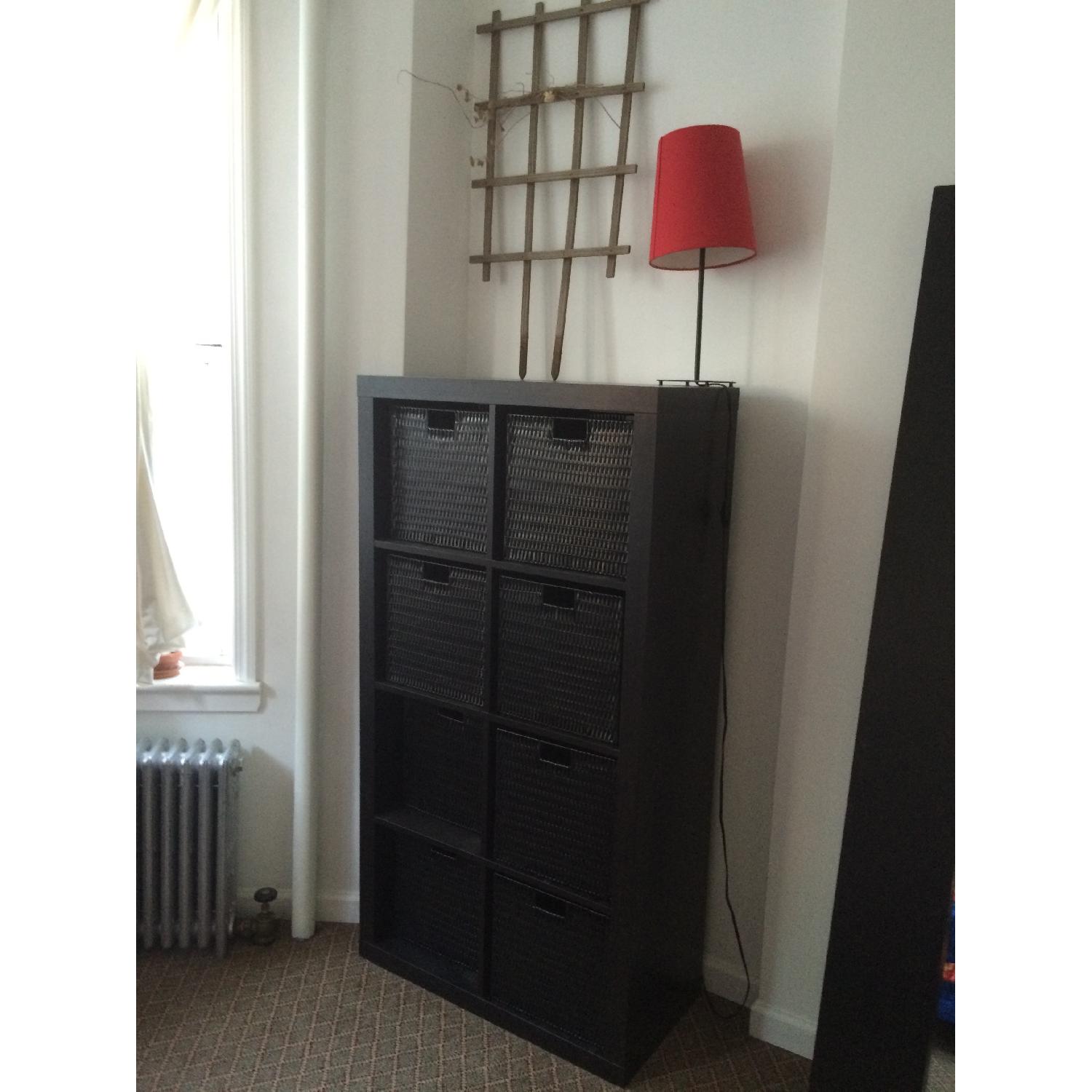 Ikea Kallax Shelves w/ 8 Storage Baskets AptDeco