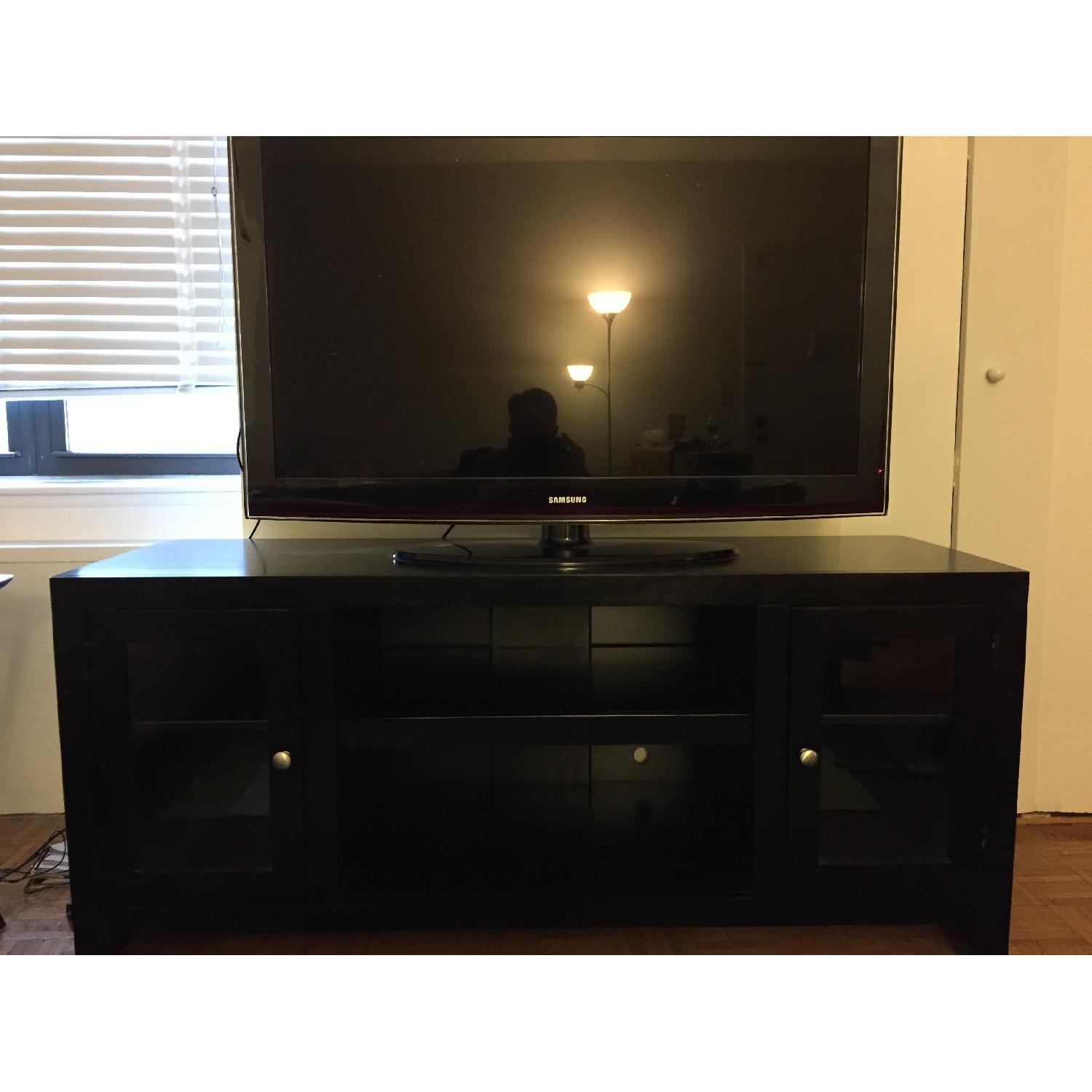 Whalen Furniture Golden Oak Del Mar Entertainment Center - image-1