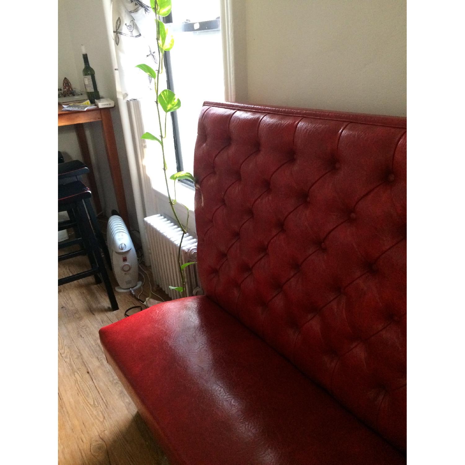Red Nightclub Lounge Bench - image-4