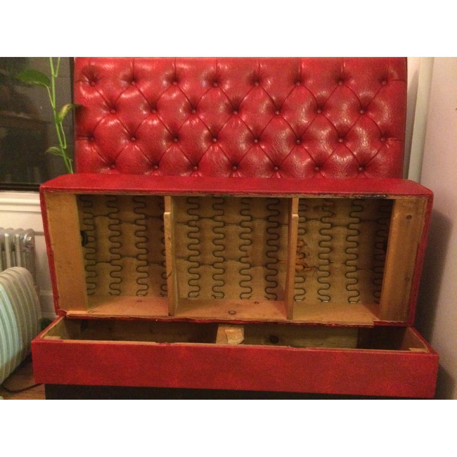 Red Nightclub Lounge Bench - image-5