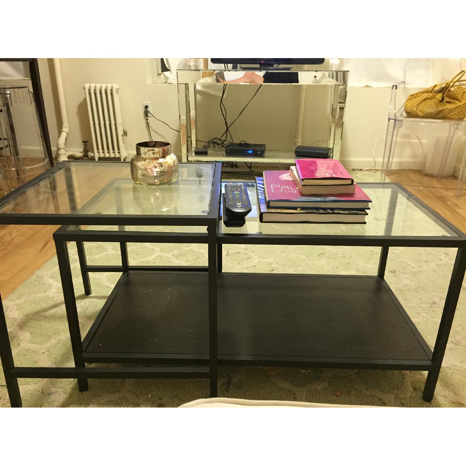 Ikea Vittsjo Nesting Coffee Tables Pair AptDeco