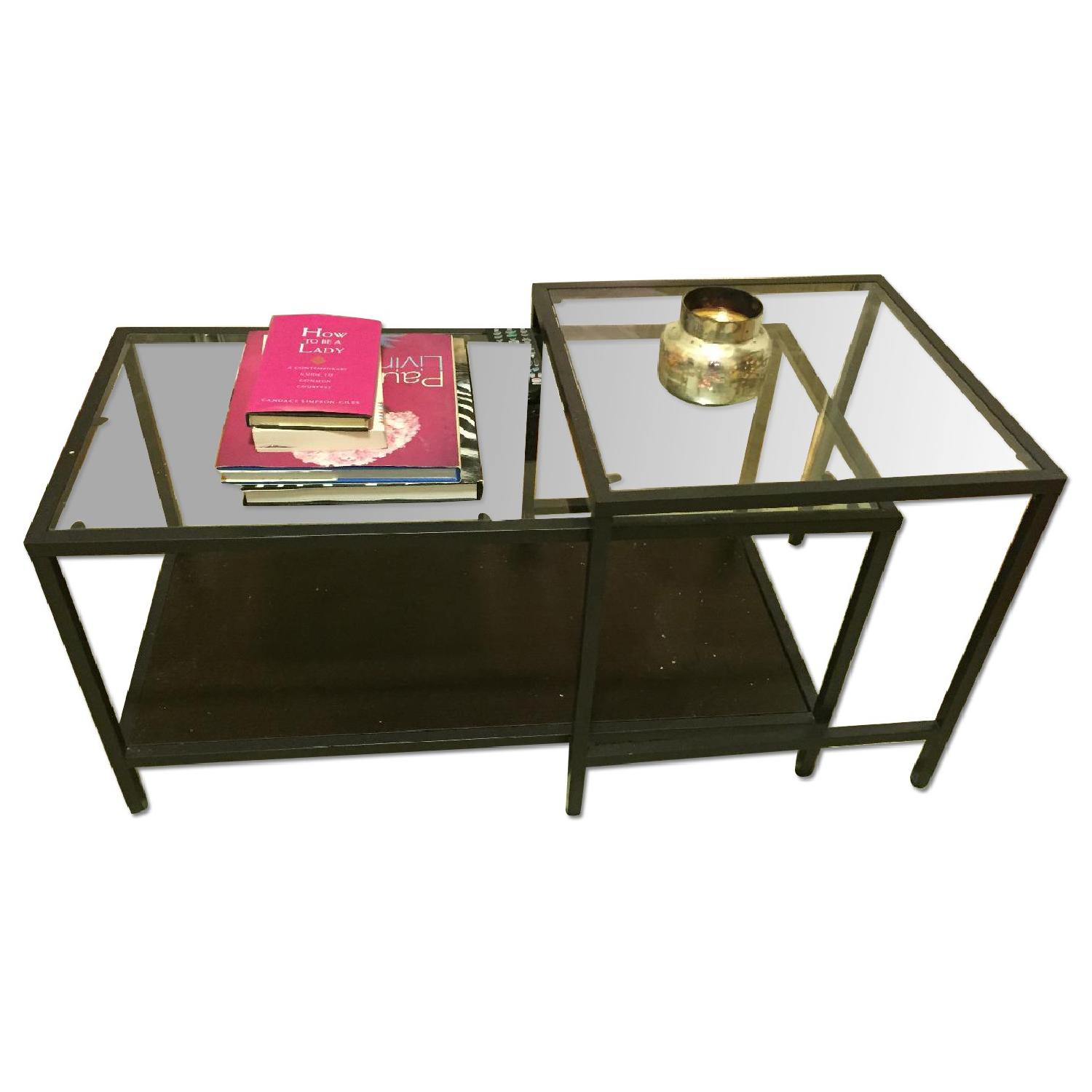 Ikea Vittsjo Nesting Coffee Tables Pair AptDeco