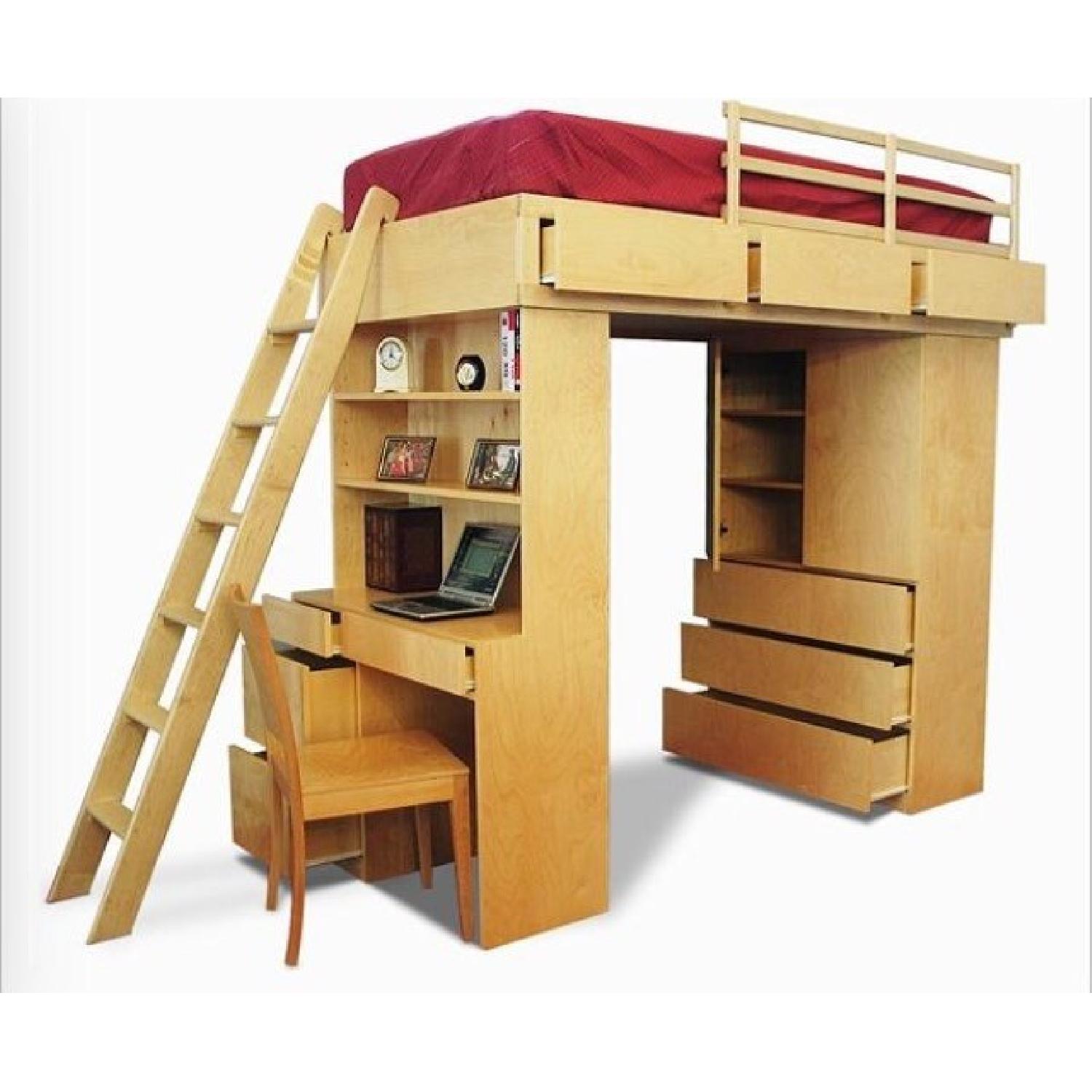 Gothic Cabinet Craft Twin Loft Bed - image-3